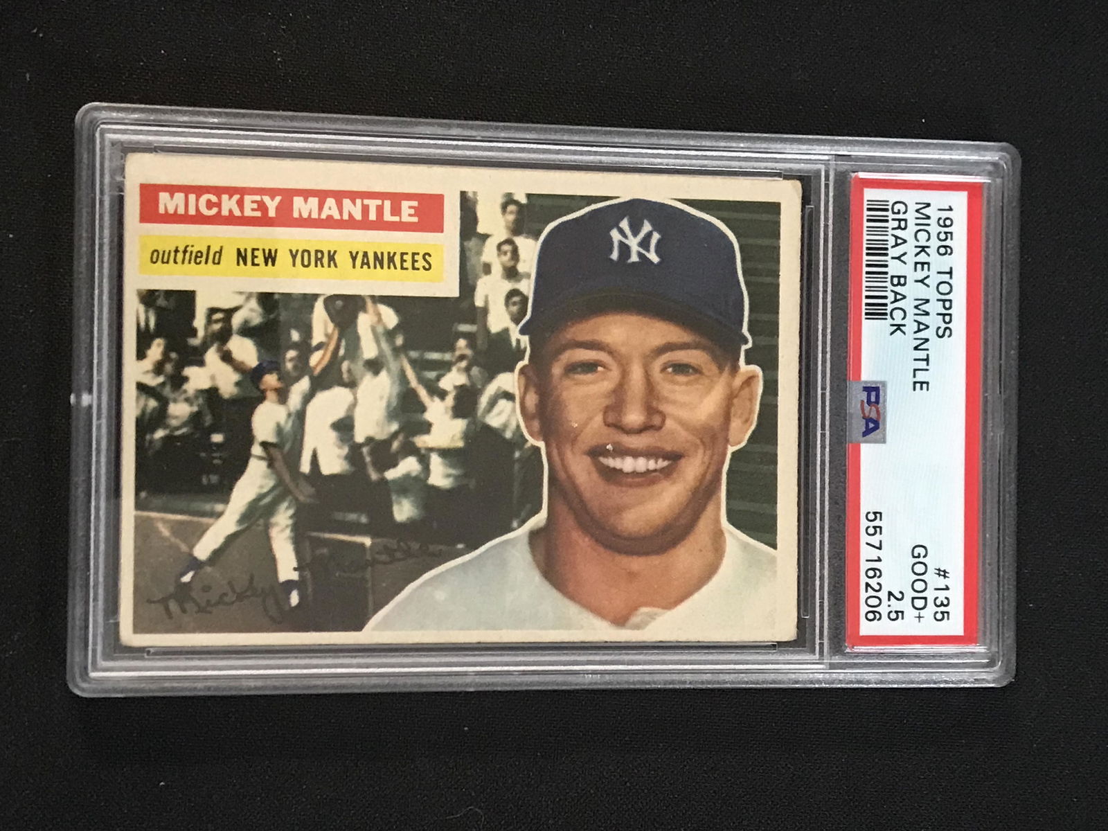 1956 Topps Mickey Mantle Psa 2.5 Gray Back (1 of 2)
