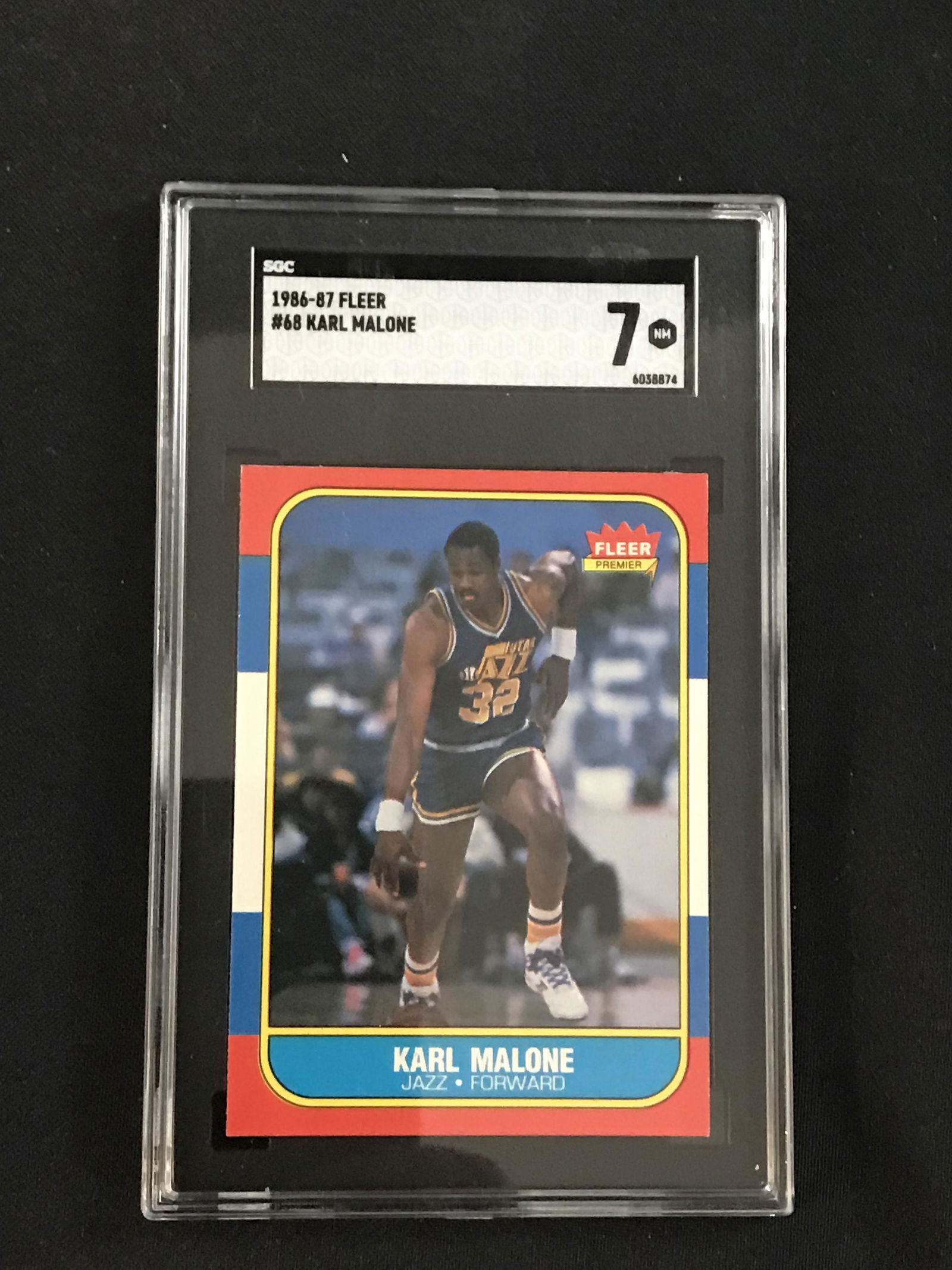 1986 Fleer Karl Malone Sgc 7 (1 of 2)