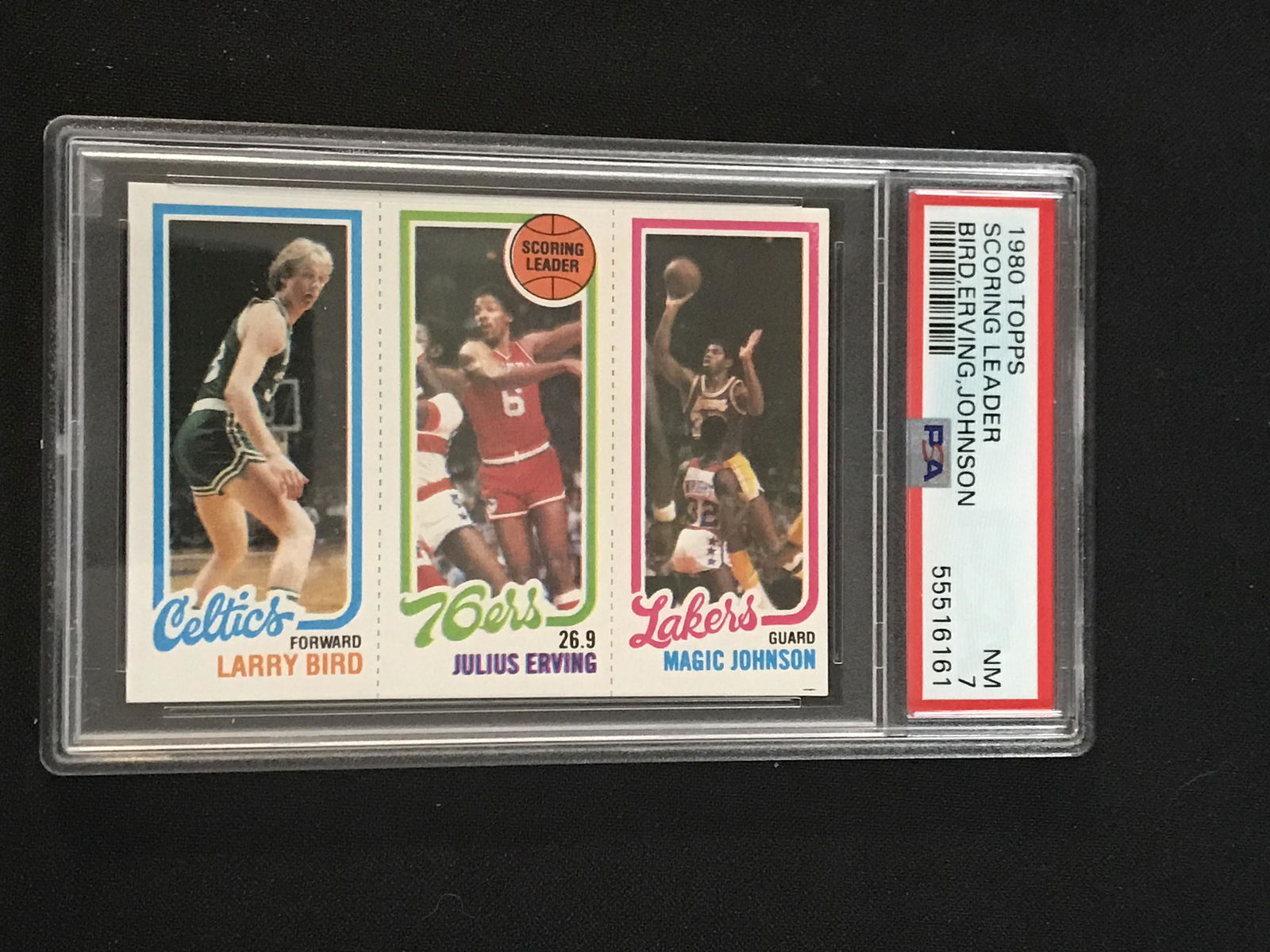1980 Topps Larry Bird/magic Johnson Rookie Psa 7 (1 of 2)
