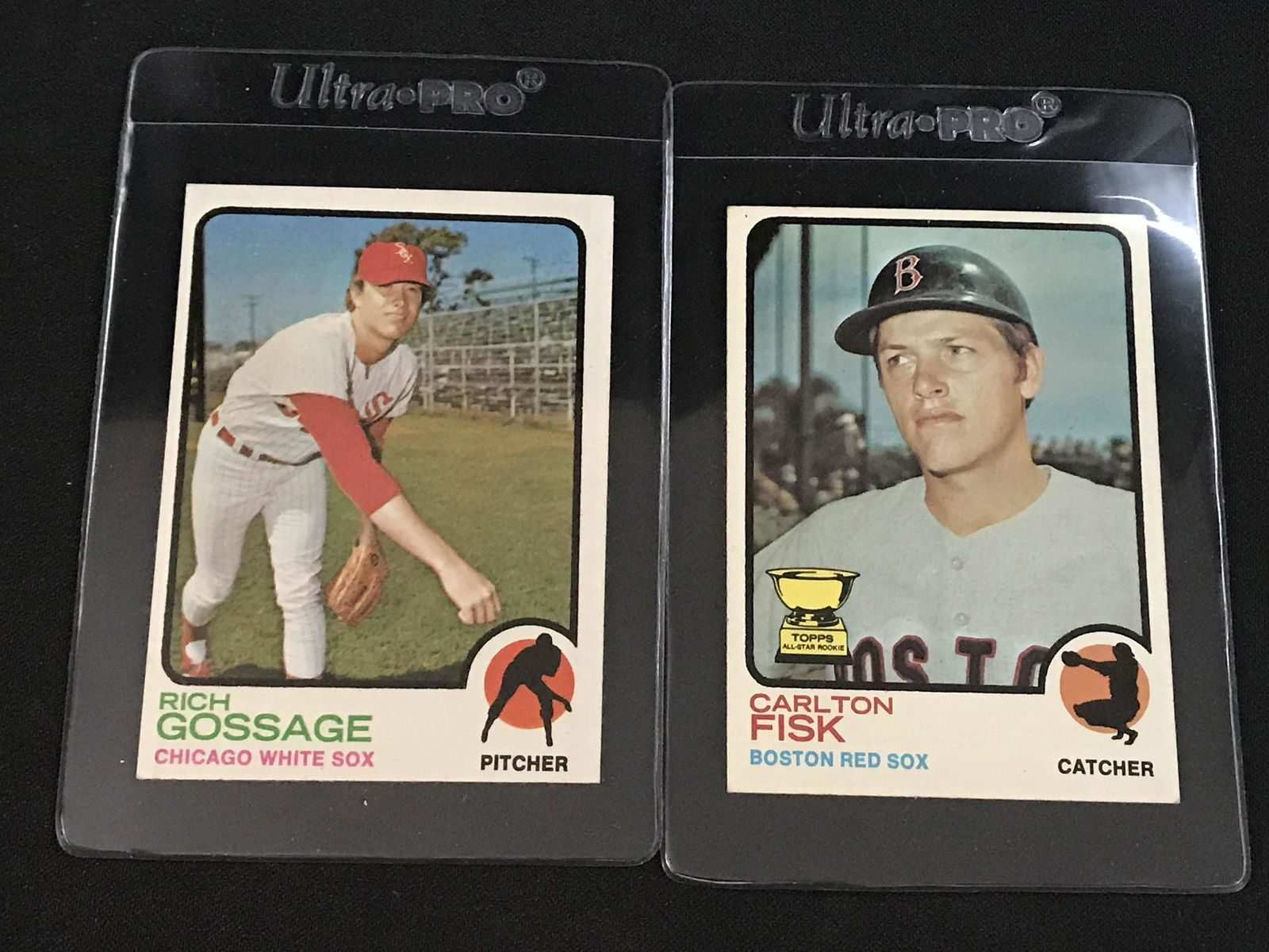 Two 1973 Topps Baseball Rookie Fiske/gossage (1 of 2)