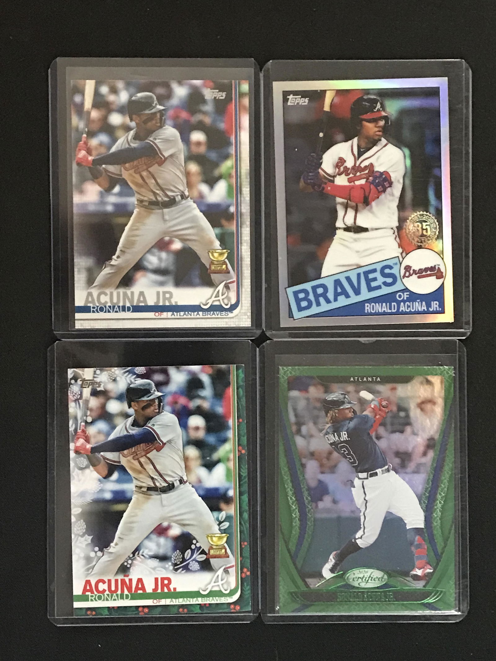 Four Ronald Acuna Jr. Cards (1 of 2)