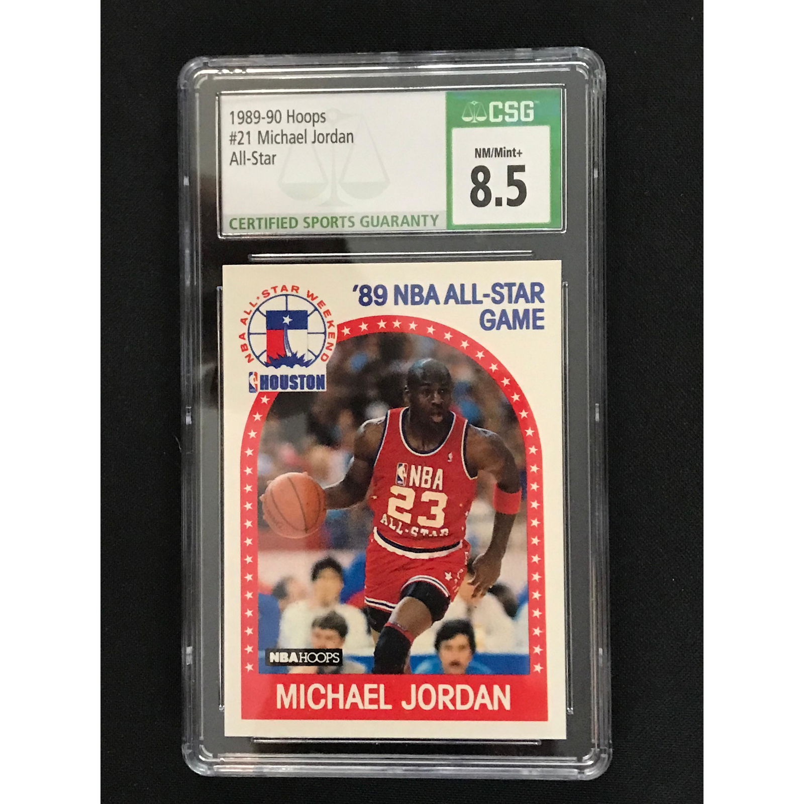 1989-90 Hoops Michael Jordan Allstar Csg 8.5 (1 of 2)