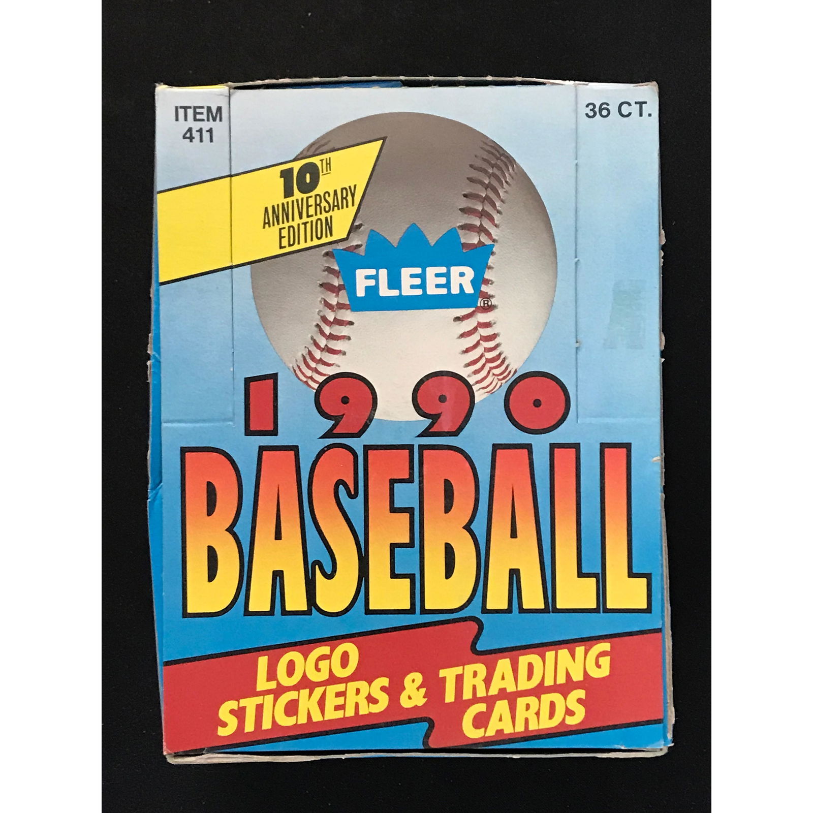 1990 Fleer Baseball Full Wax Box (1 of 2)