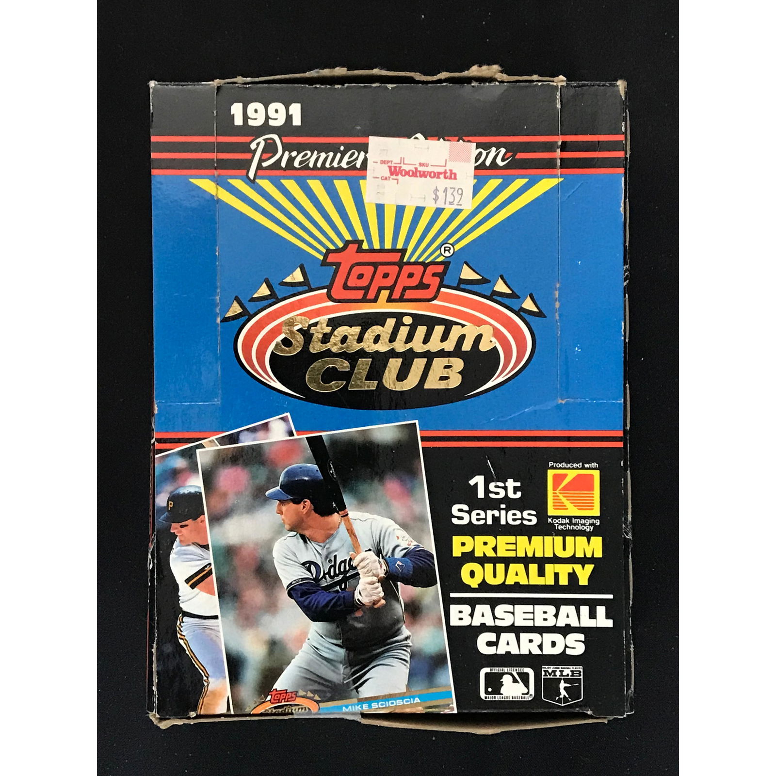 1991 Stadium Club Baseball Full Wax Box (1 of 2)