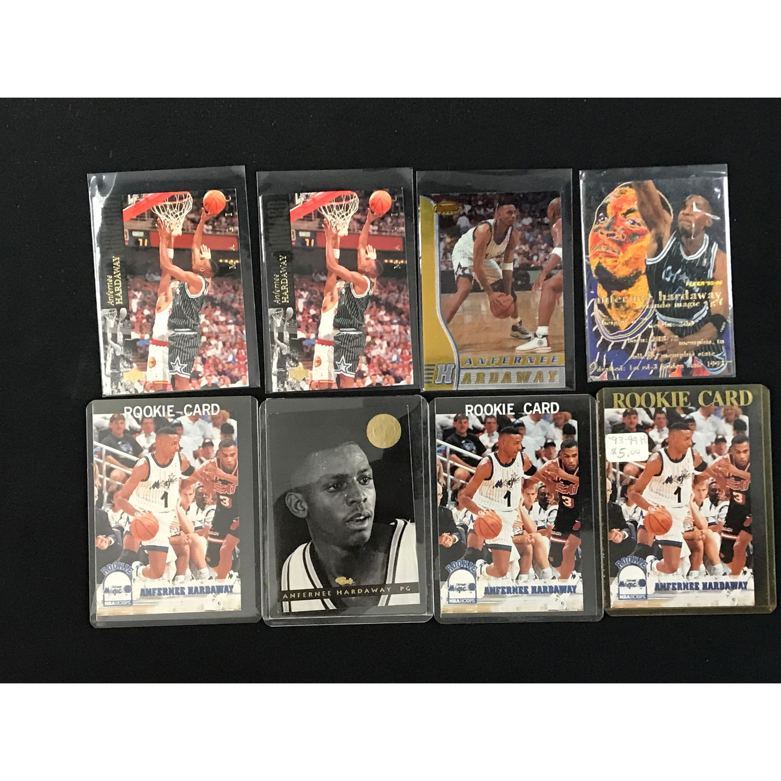 8 Penny Hardaway Cards With Rookie (1 of 2)