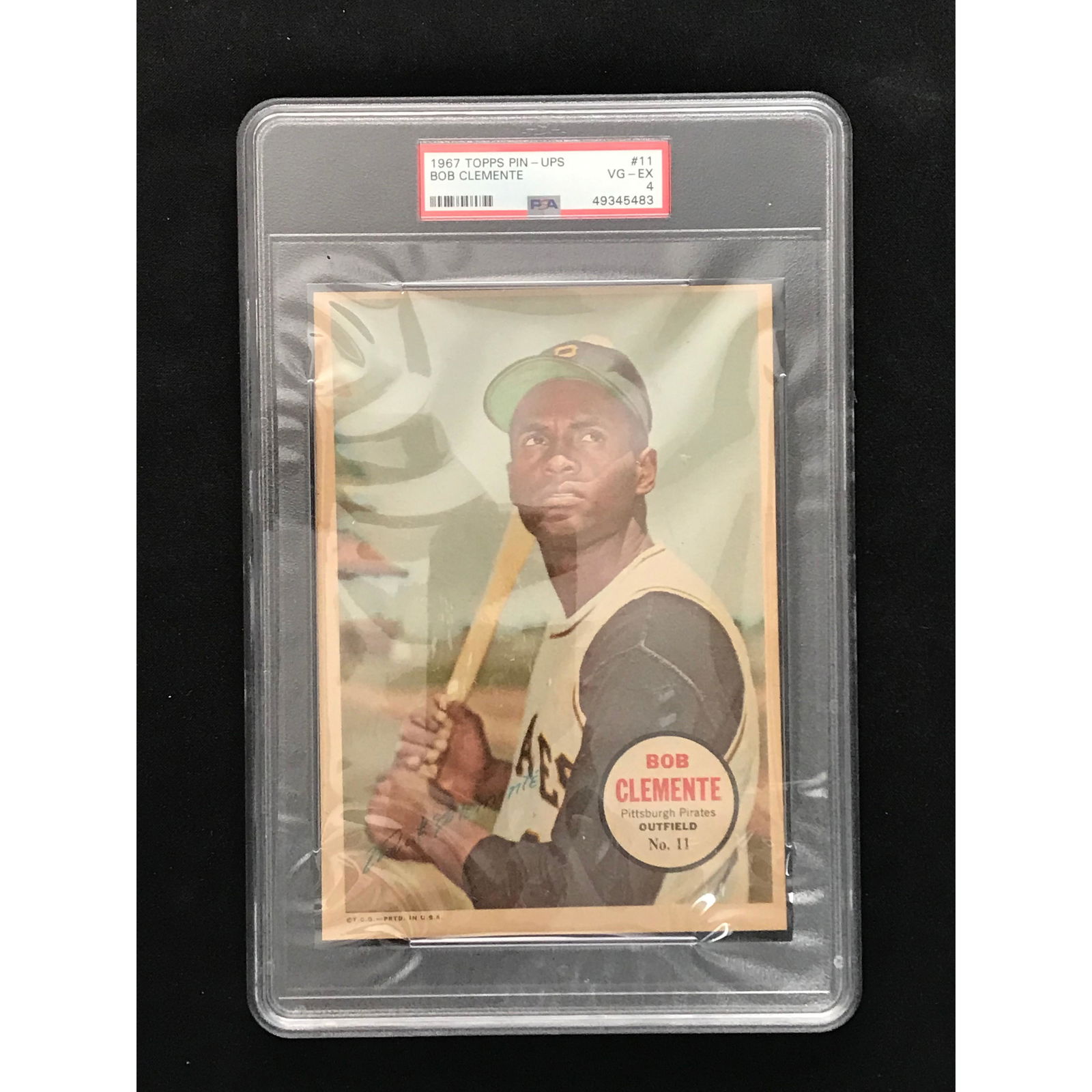 1967 Topps Pin Ups Roberto Clemente Psa 4 (1 of 2)