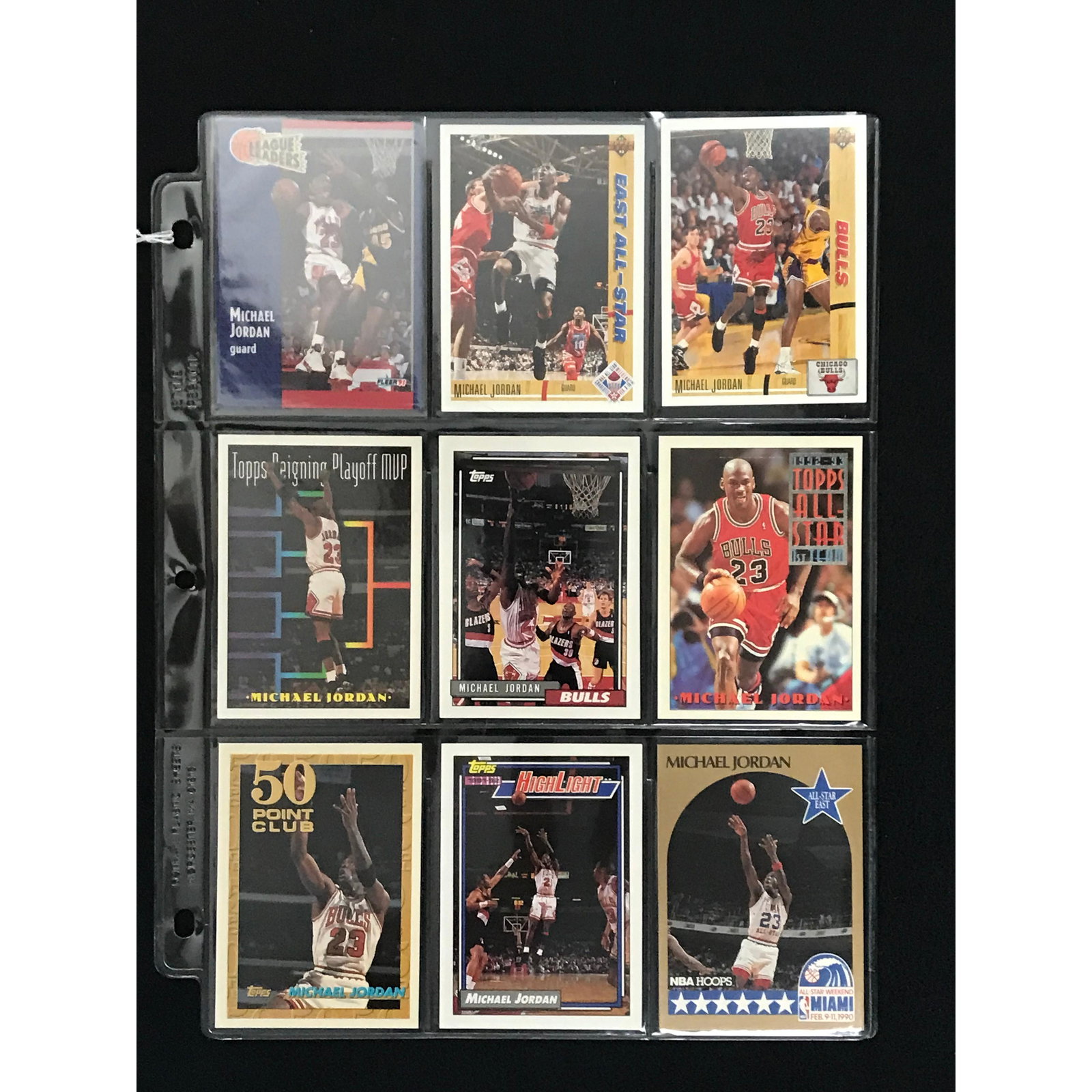 9 Vintage Michael Jordan Cards (1 of 2)