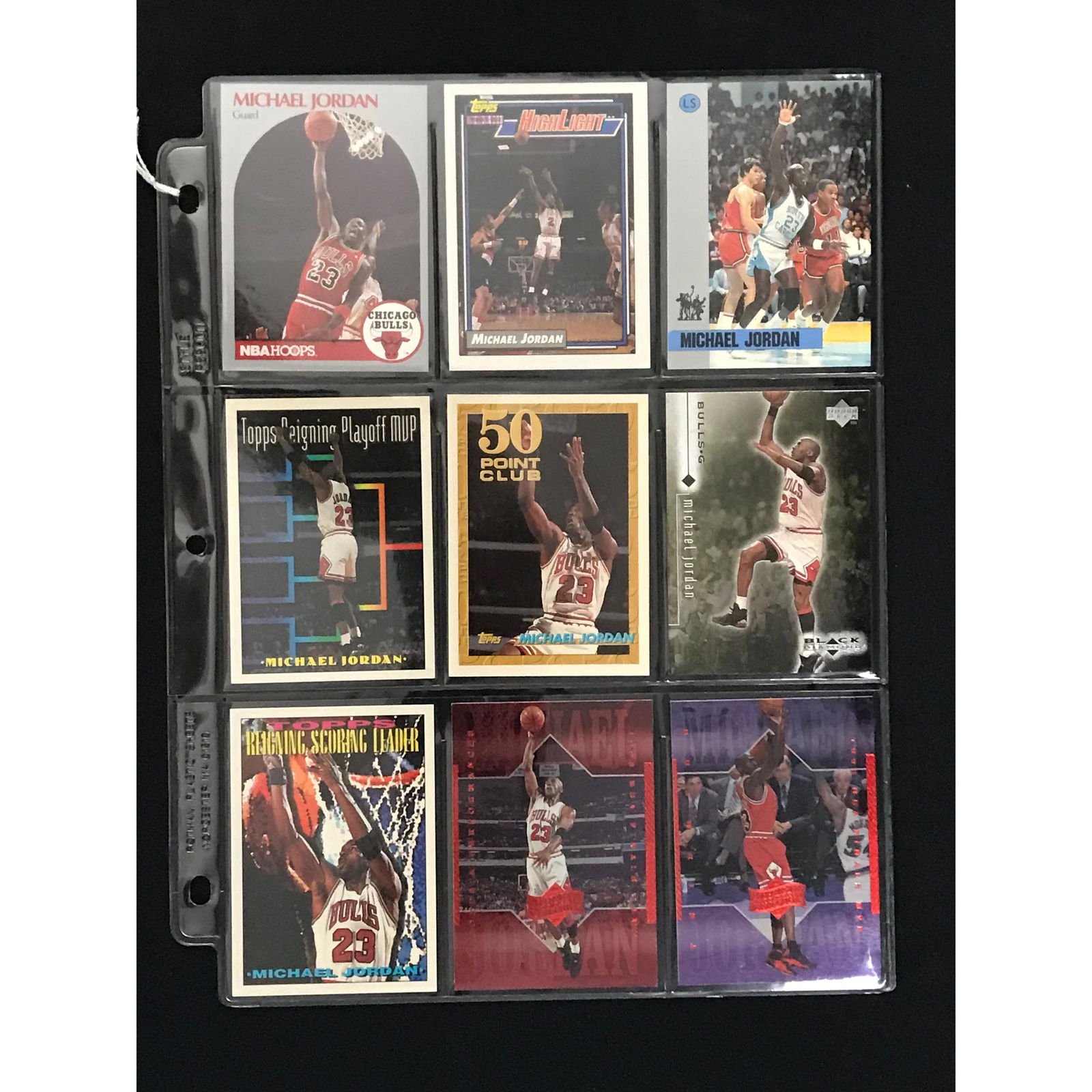 9 Vintage Michael Jordan Cards (1 of 2)
