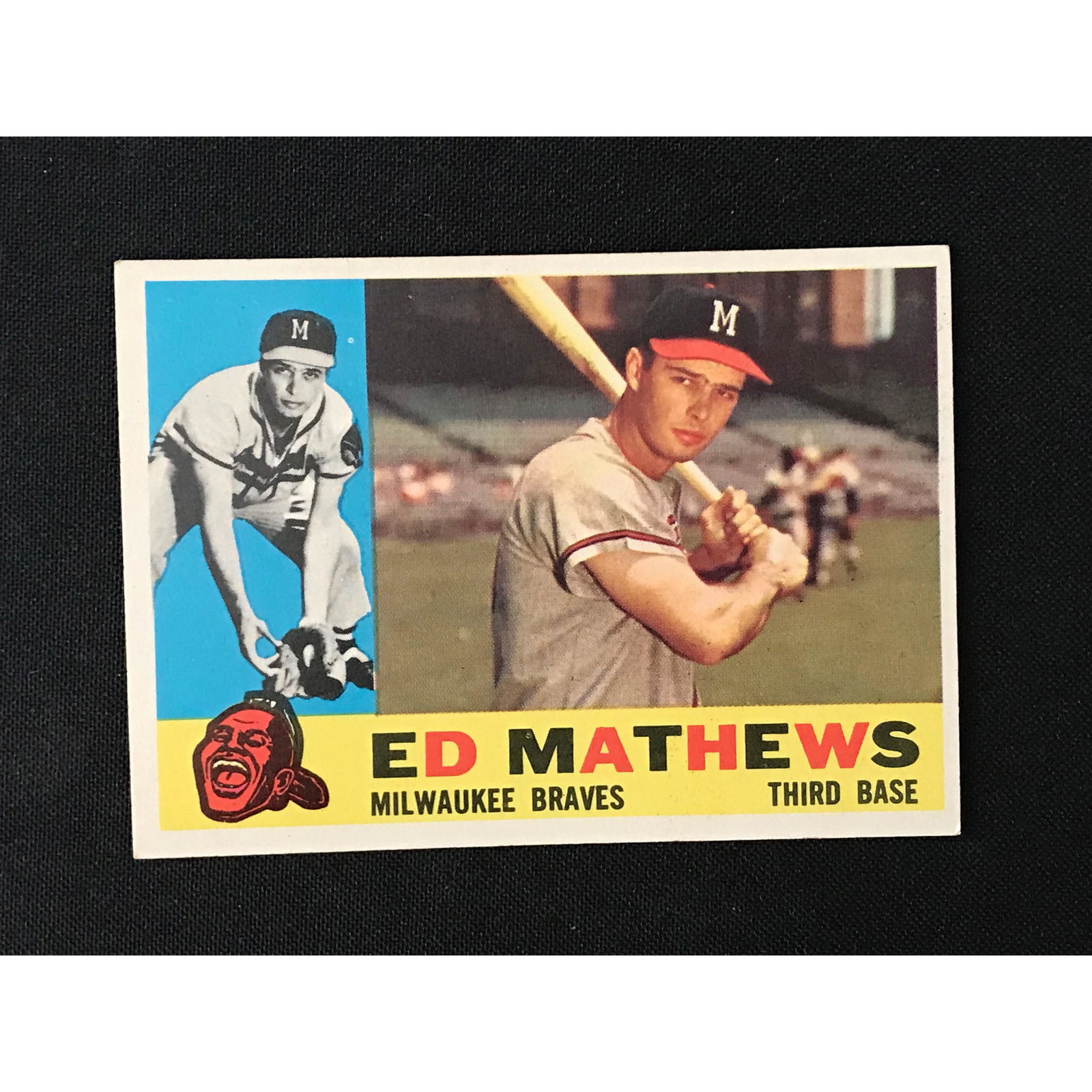 1960 Topps Eddie Mathews Card Vgex (1 of 2)
