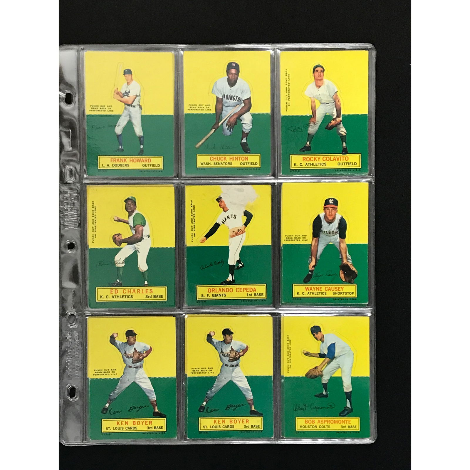 21 1964 Topps Stand Up Cards (1 of 6)