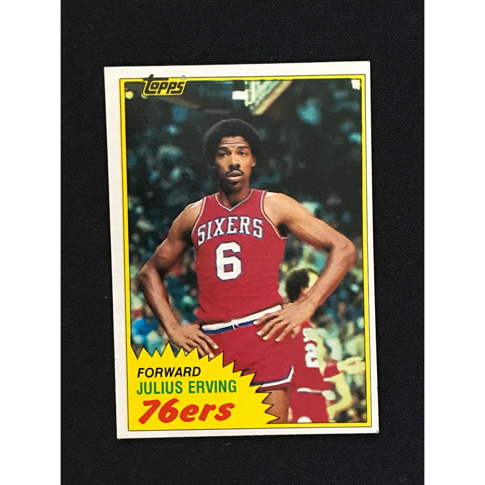 1981 Topps Basketball Julius Erving Card (1 of 2)