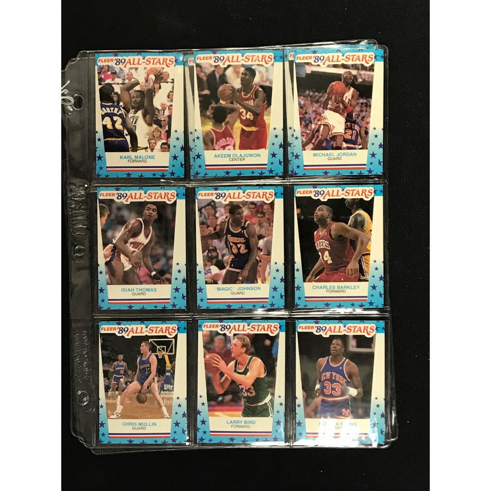 11 1989 Fleer Basketball Stickers Set Mint (1 of 4)