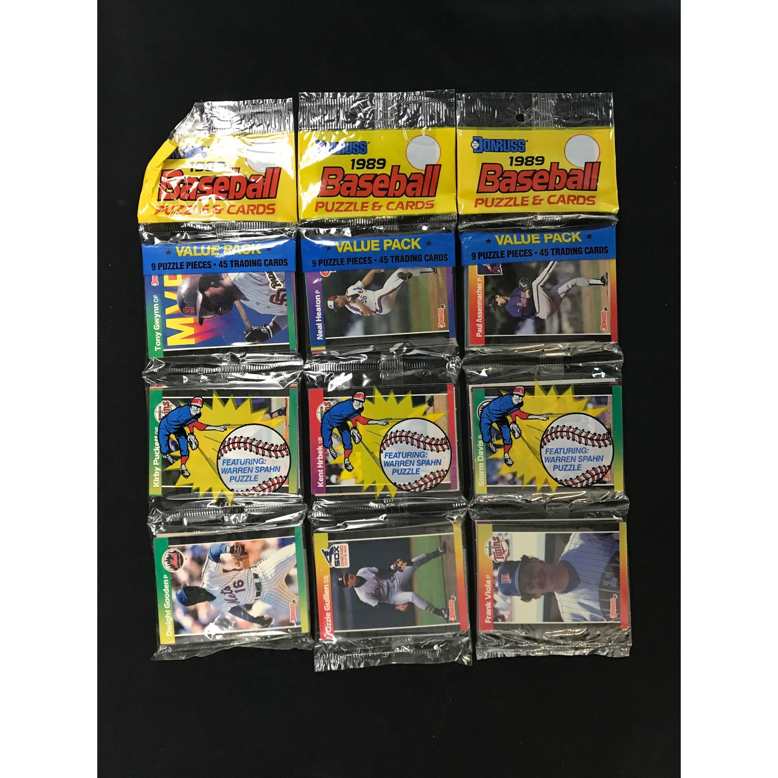 5 1989 Donruss Baseball Sealed Rack Packs (1 of 4)