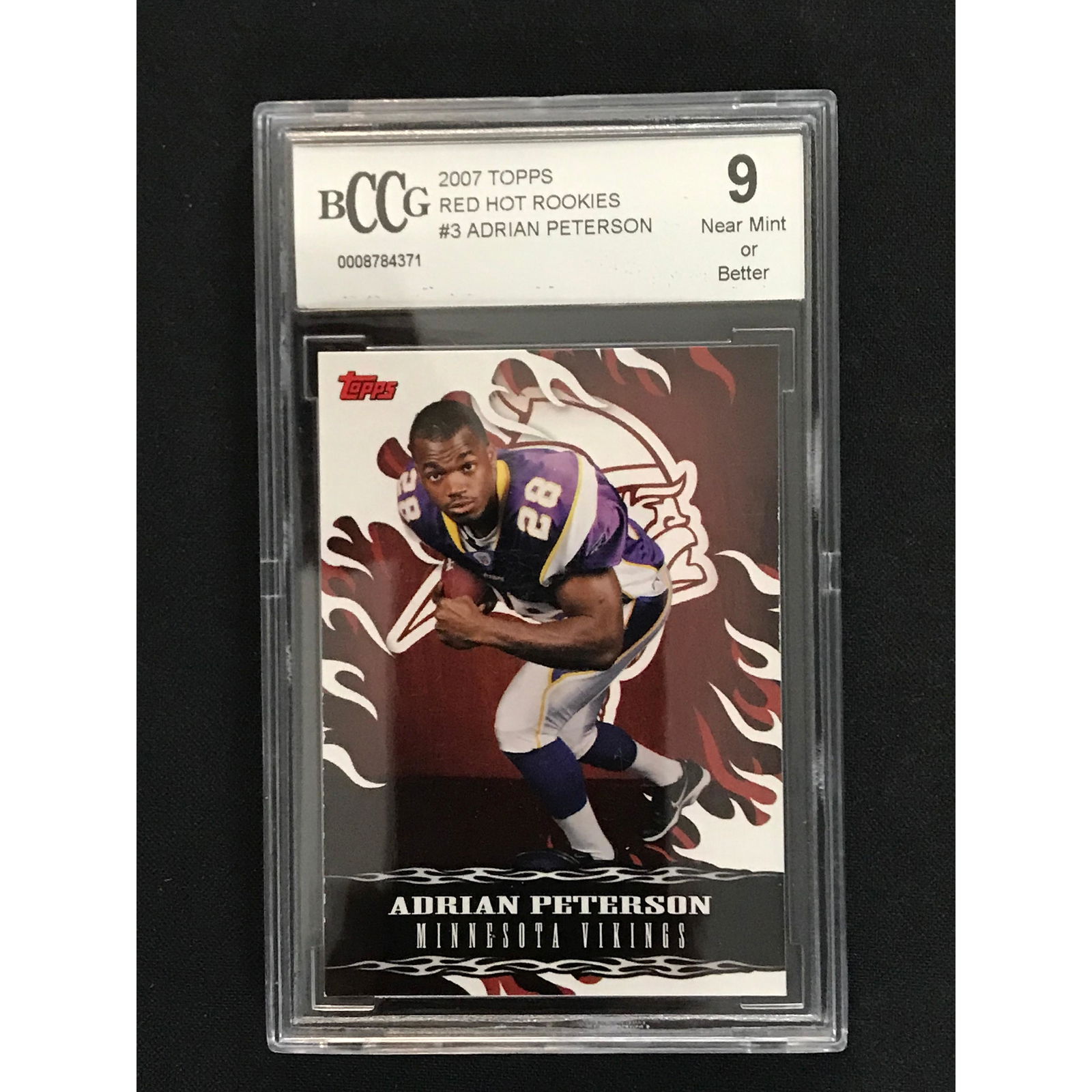 2007 Topps Adrian Peterson Rookie Bccg 9 (1 of 2)