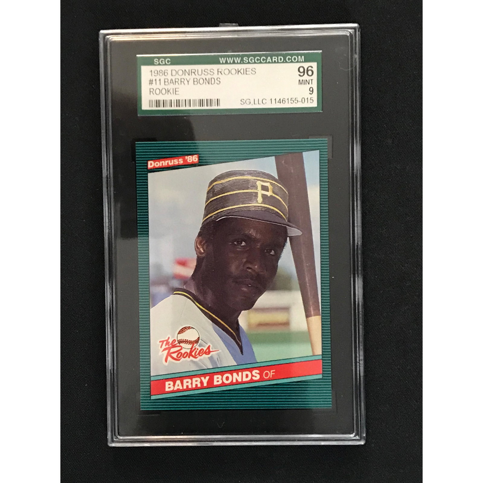 1986 Donruss Rookies Barry Bonds Sgc 96 (1 of 2)