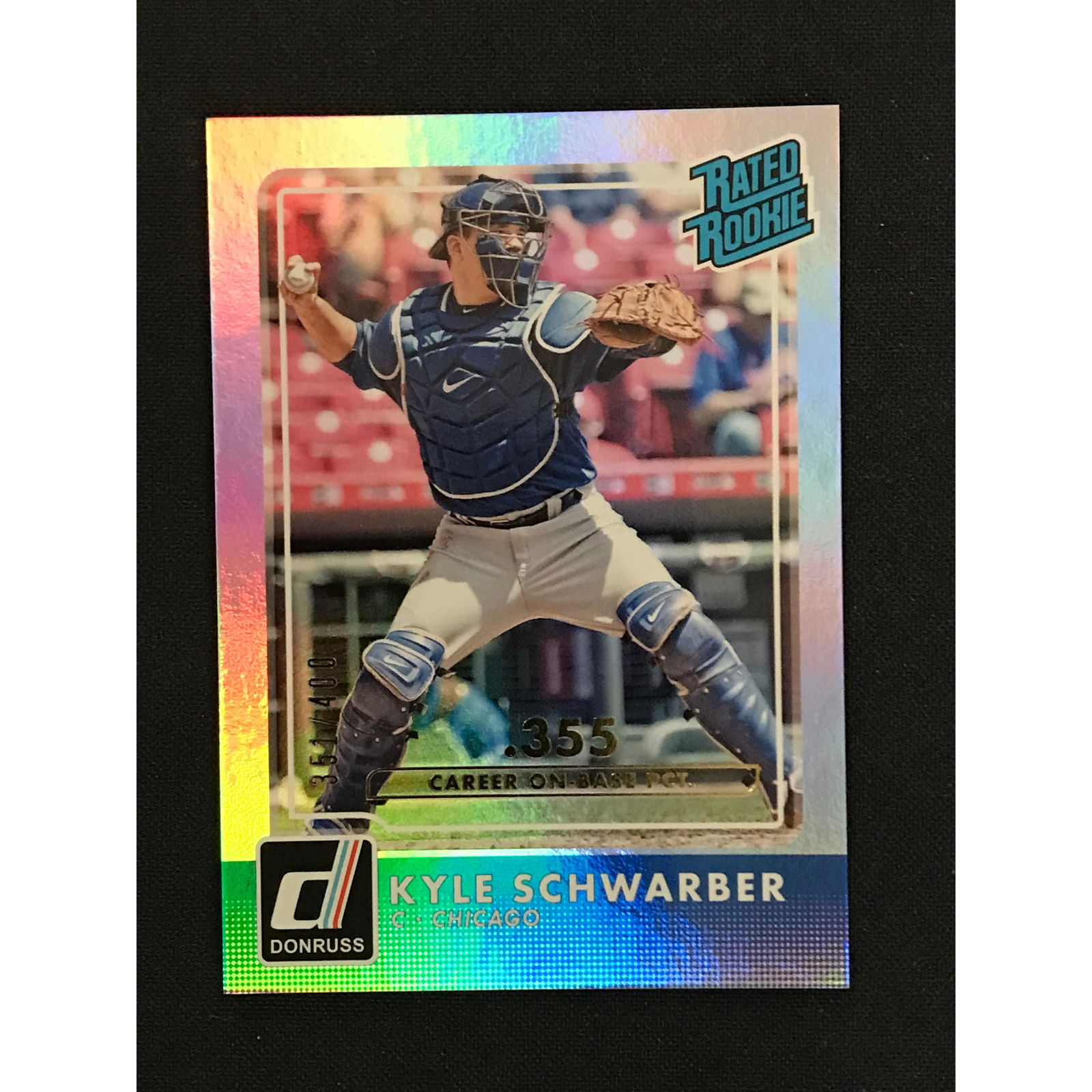 2016 Donruss Kyle Schwarber Rookie 351/400 (1 of 2)