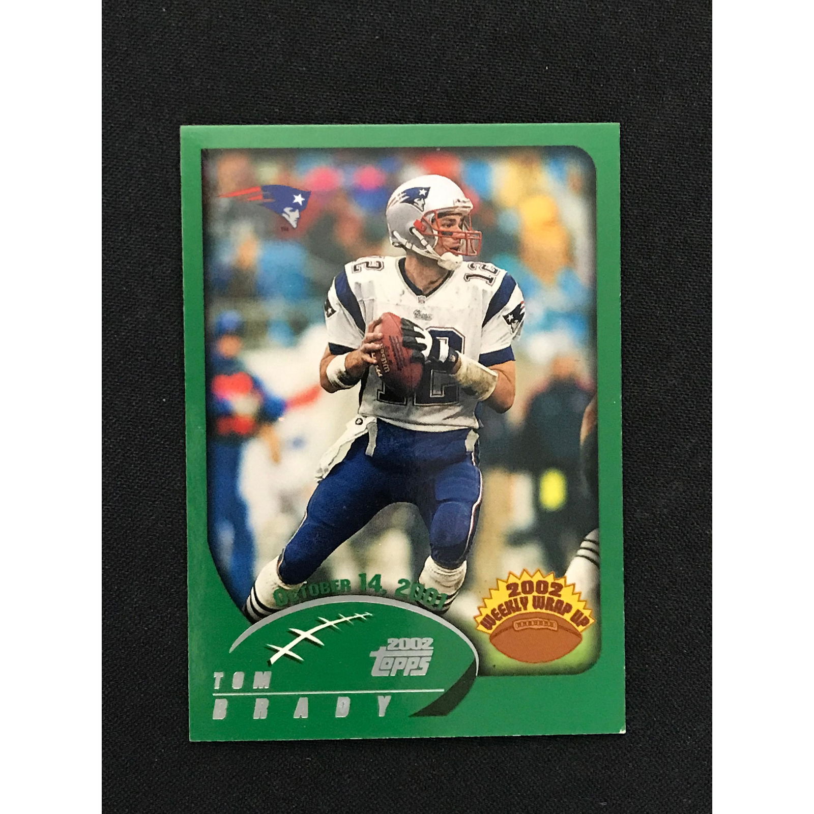 2002 Topps Weekly Wrap Up Tom Brady (1 of 2)