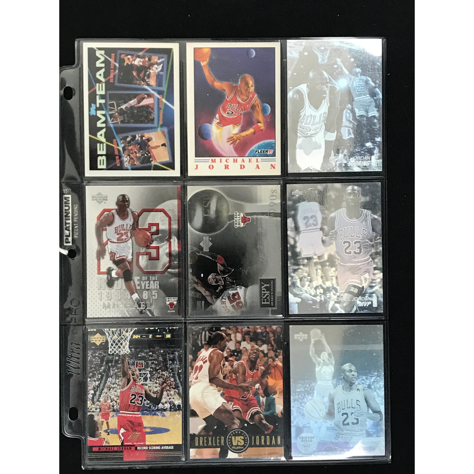 9 Michael Jordan Insert Cards (1 of 2)