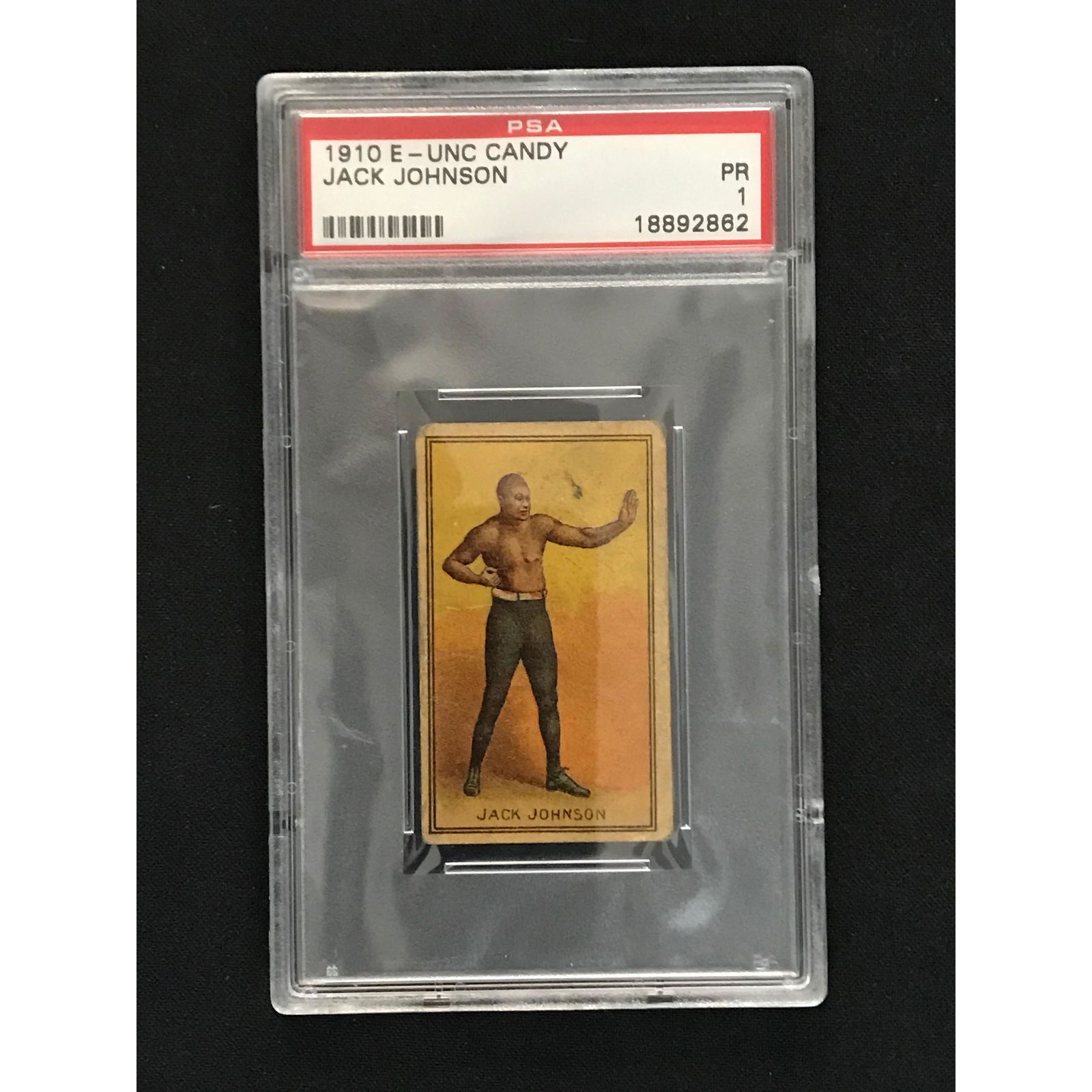 1910 E-unc Candy Jack Johnson Psa 1: 1910 E-unc Candy Jack Johnson Psa 1