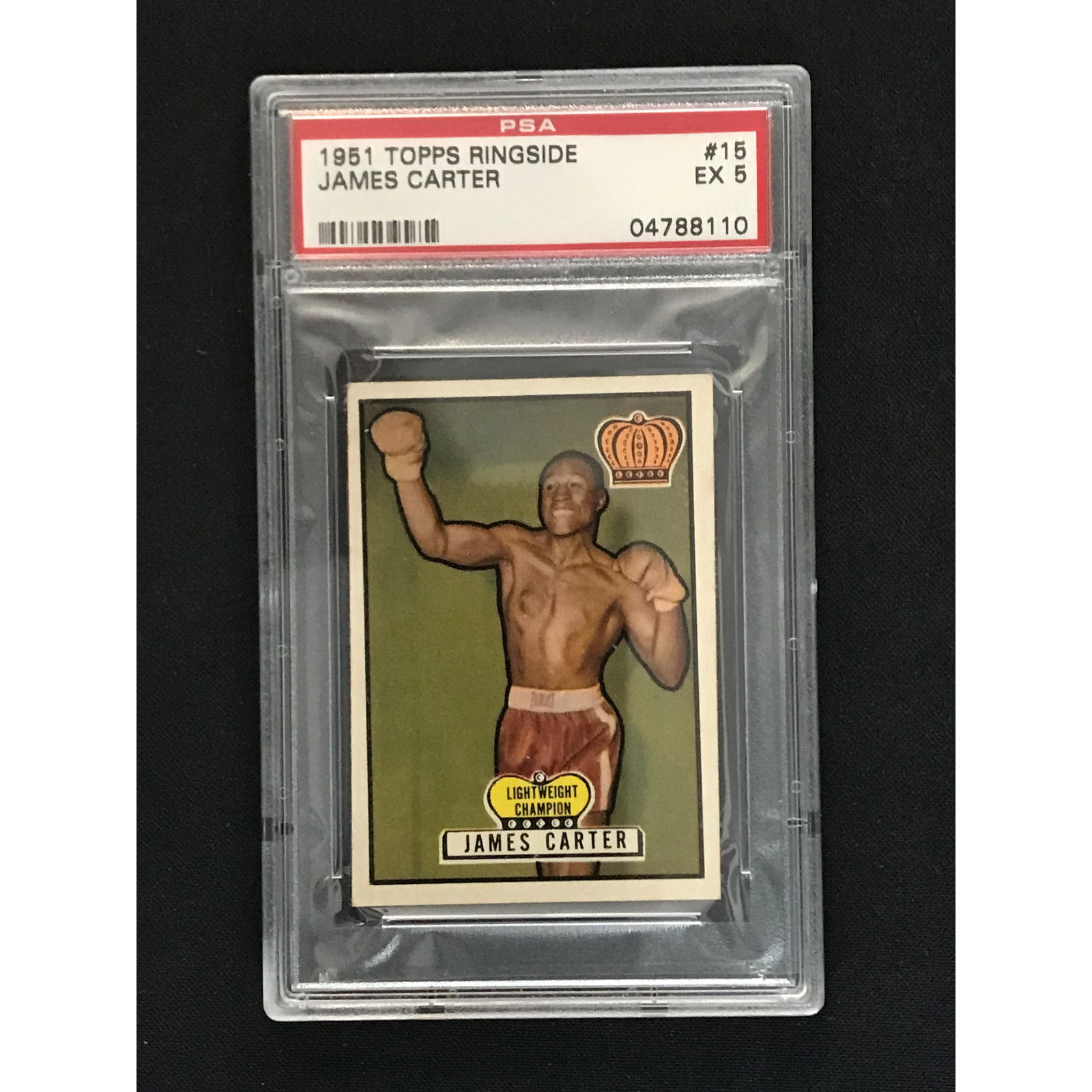 1951 Topps Ringside James Carter Psa 5: 1951 Topps Ringside James Carter Psa 5