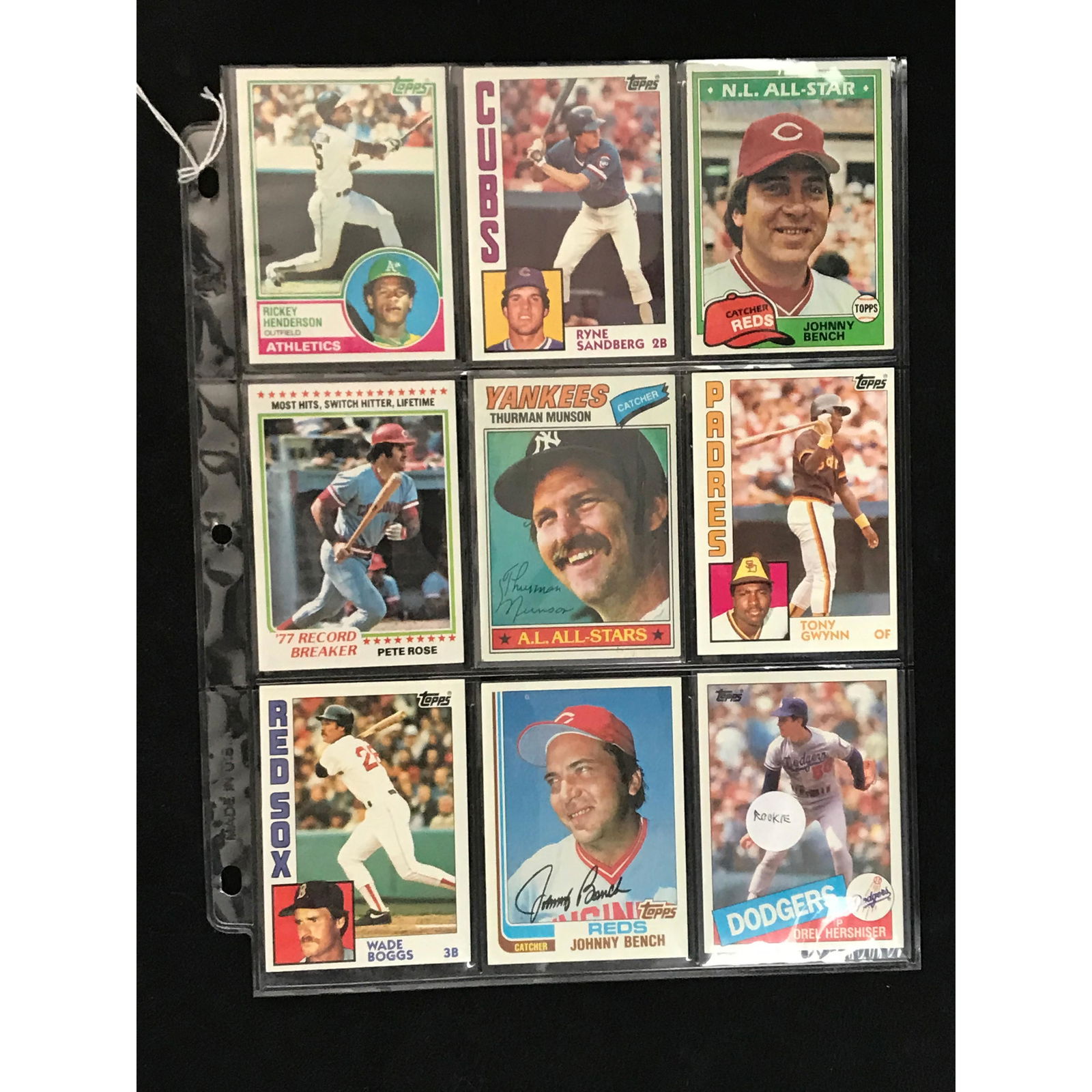 9 Vintage Baseball Stars/hof Cards (1 of 2)