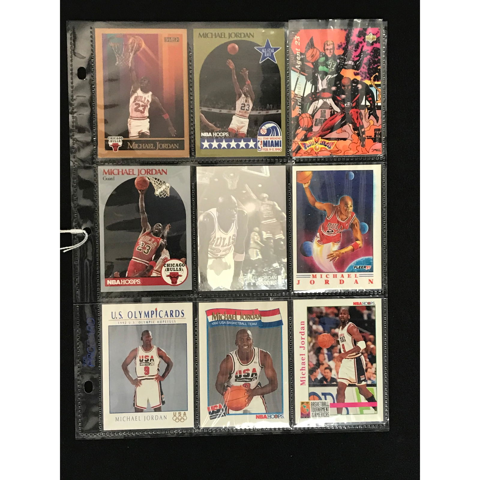 9 Vintage Michael Jordan Cards (1 of 2)
