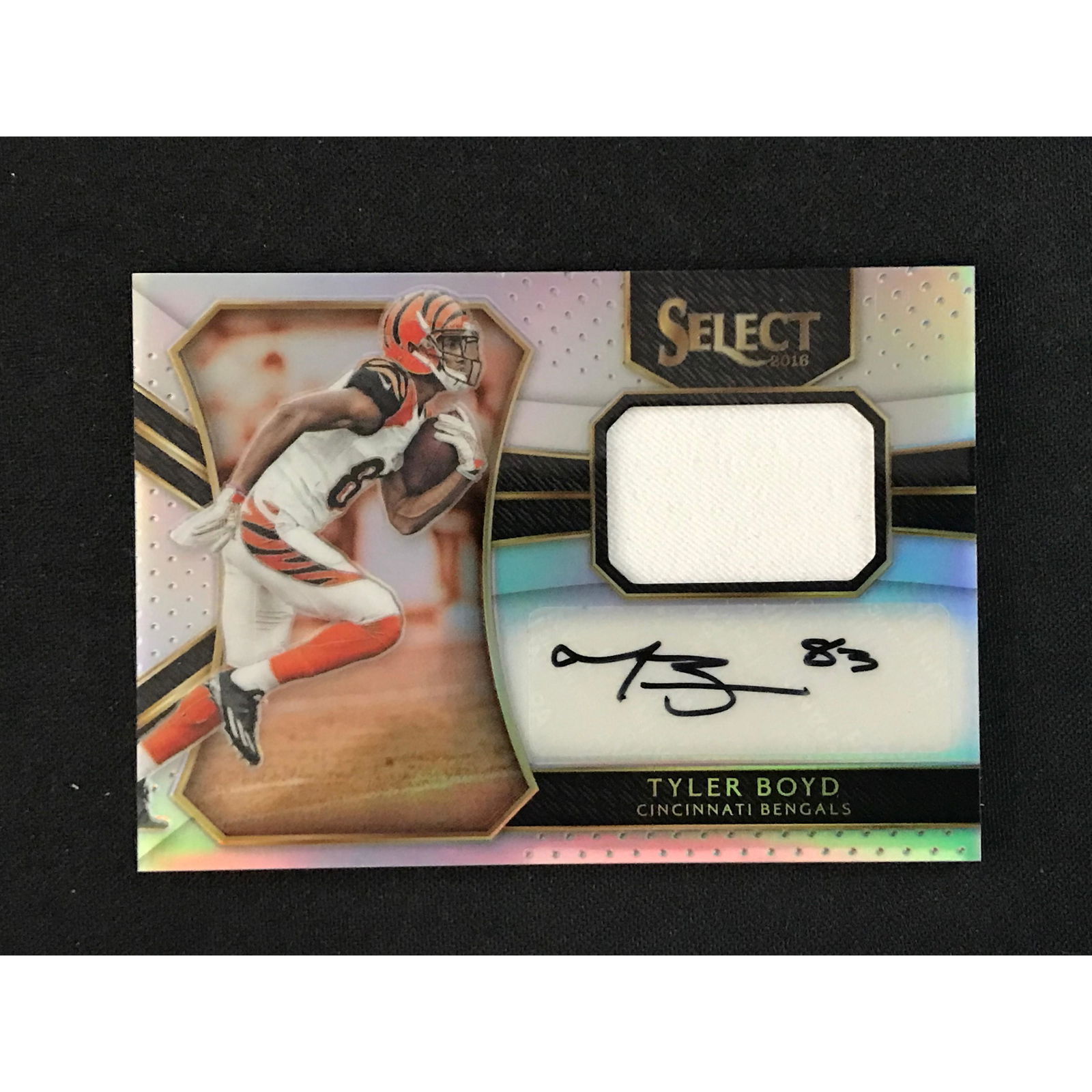 2016 Tyler Boyd Auto Jersey Card 7/75 (1 of 2)