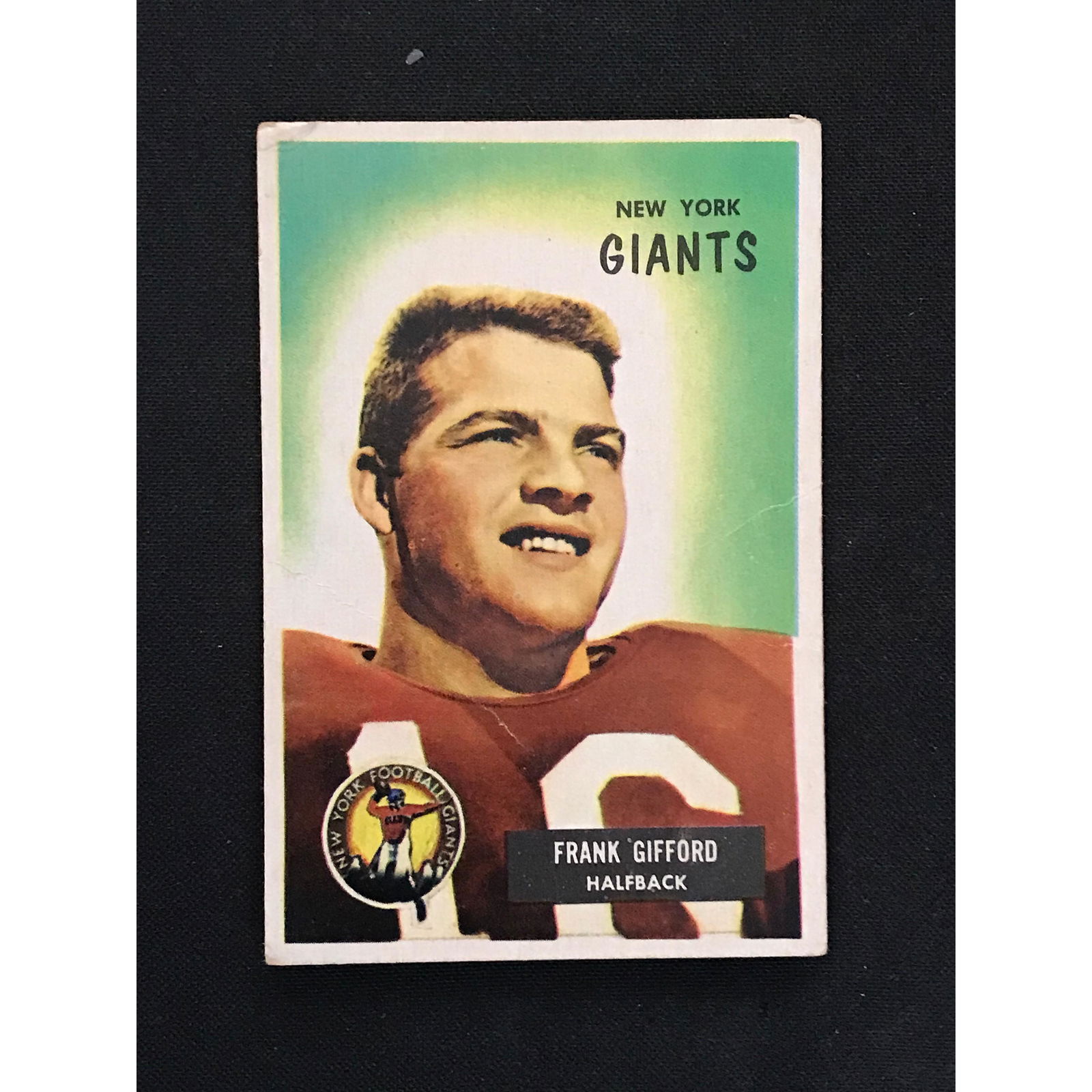 1955 Bowman Frank Gifford Card Hof (1 of 2)