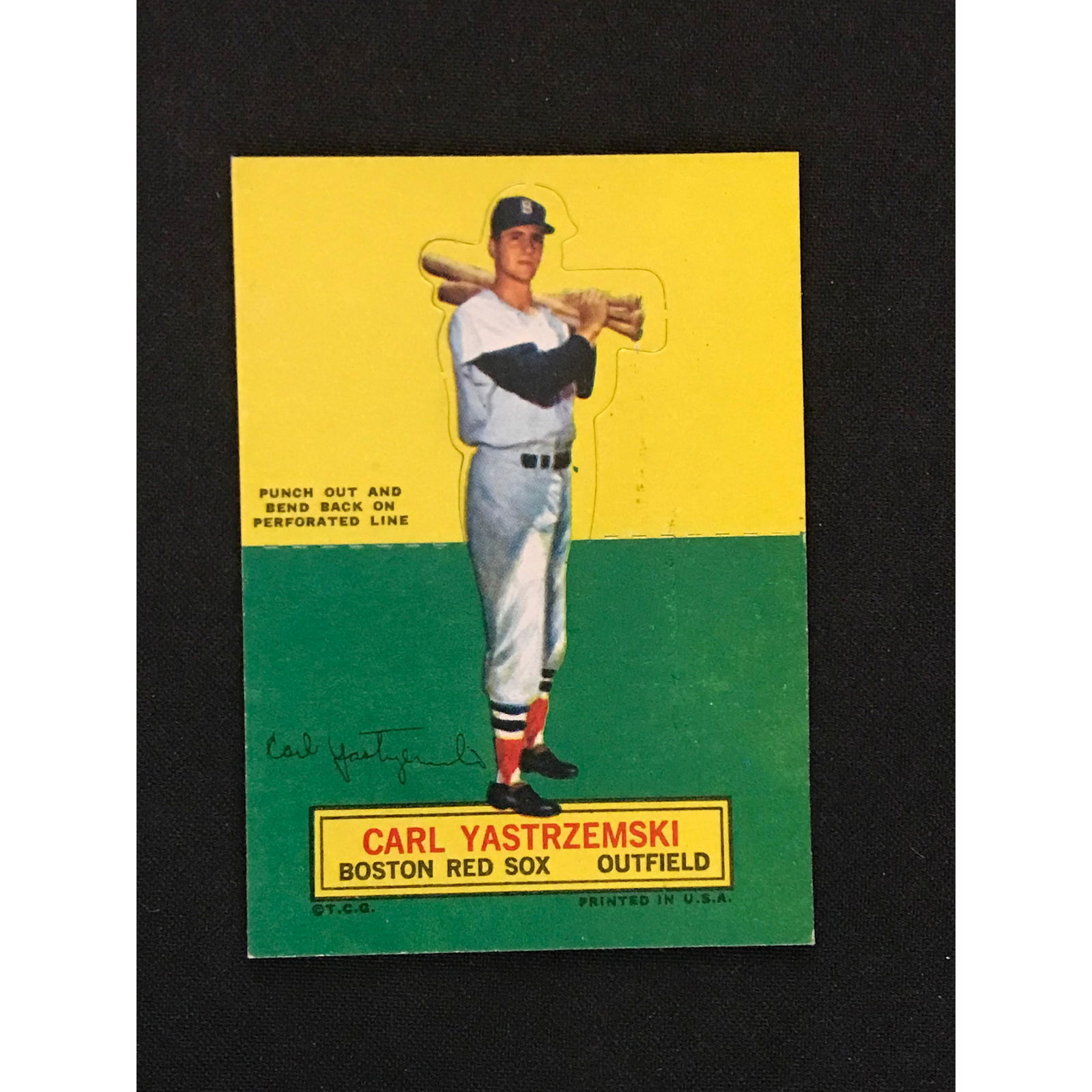 1964 Topps Stand Ups Carl Yastrzemski Card (1 of 2)