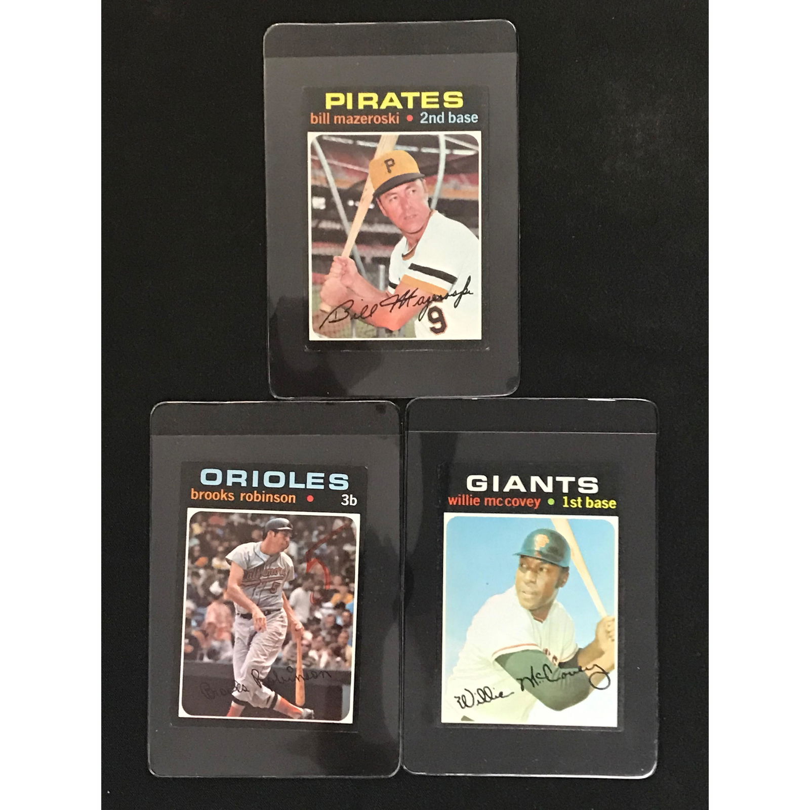 Three 1971 Topps Baseball Hof/star Cards (1 of 2)