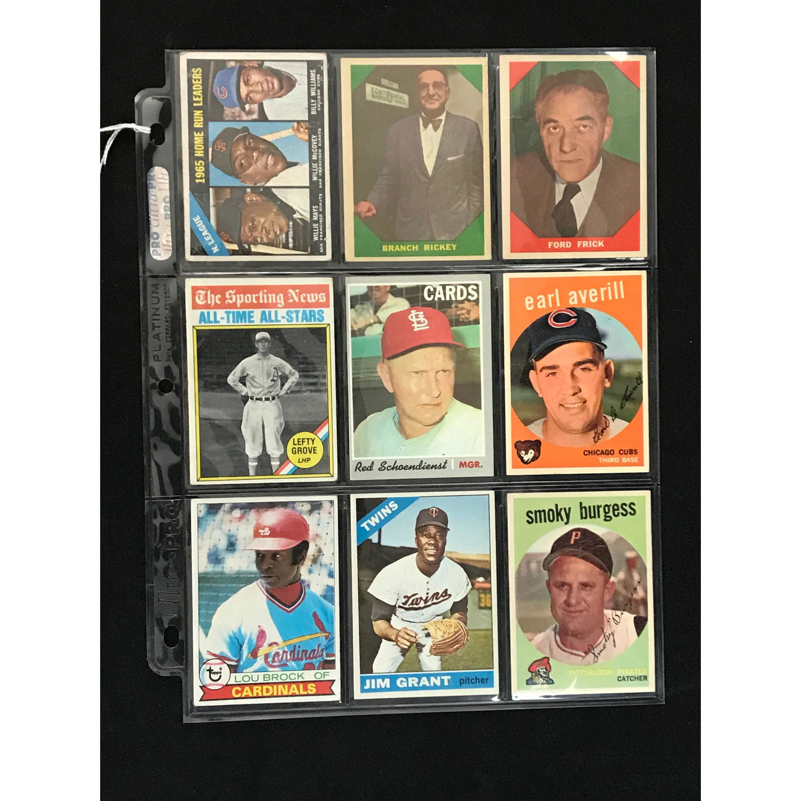 9 1950's-70's Baseball Stars/hof (1 of 2)