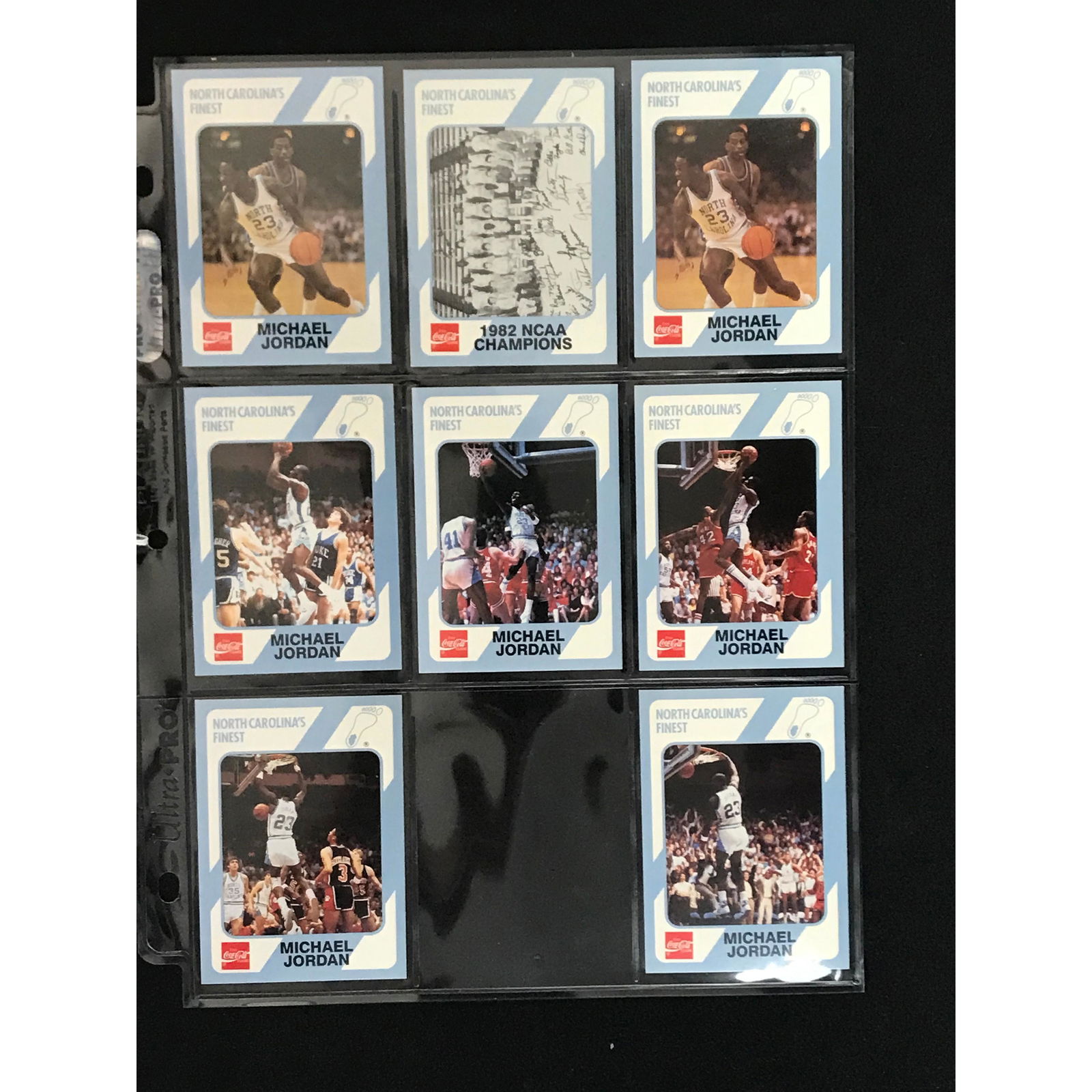 8 1989 Coca Cola Unc Michael Jordan Cards (1 of 2)