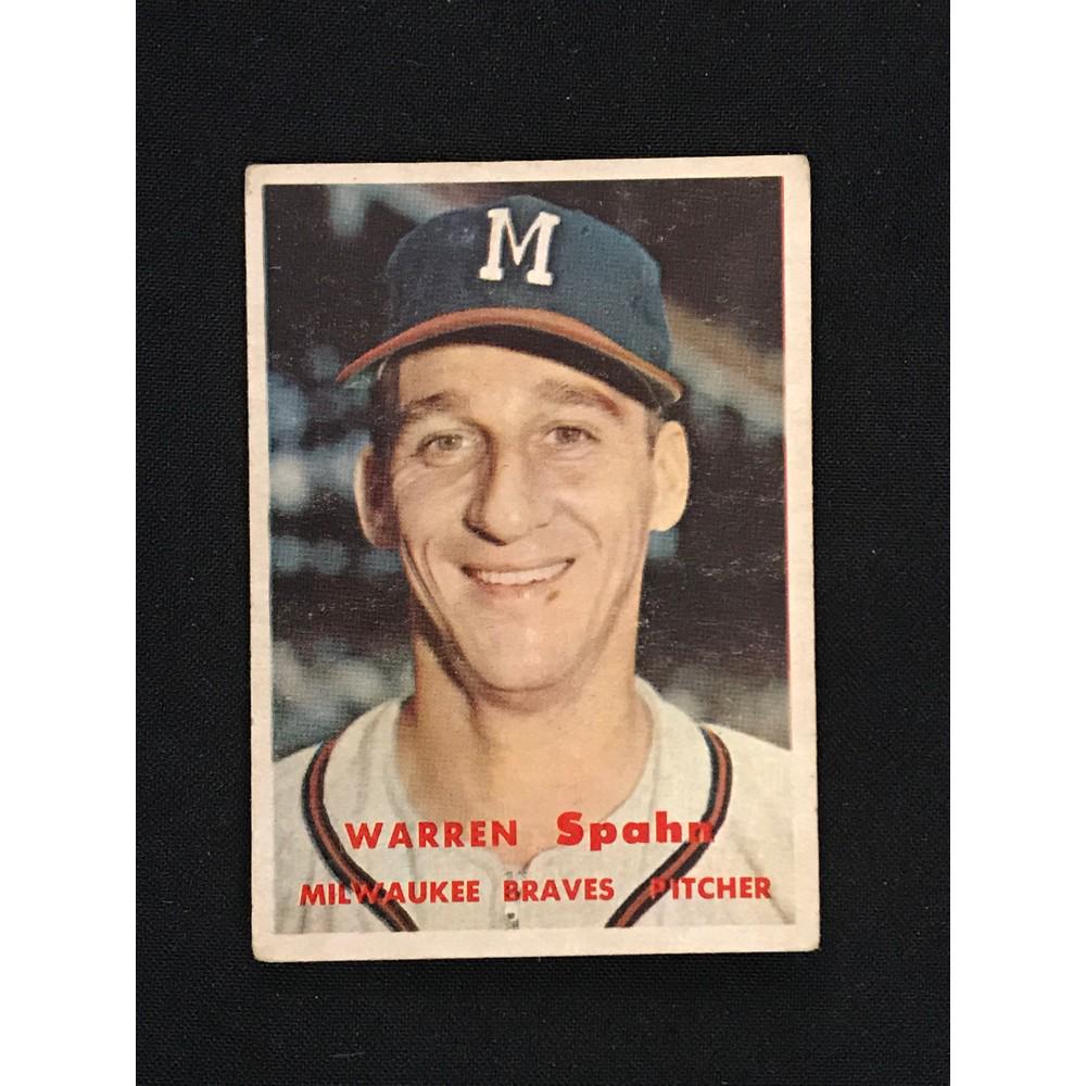 1957 Topps Warren Spahn Card (1 of 2)
