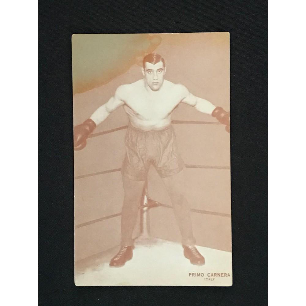 Circa 1910 Primo Carnera Boxing Exhibit Card (1 of 2)