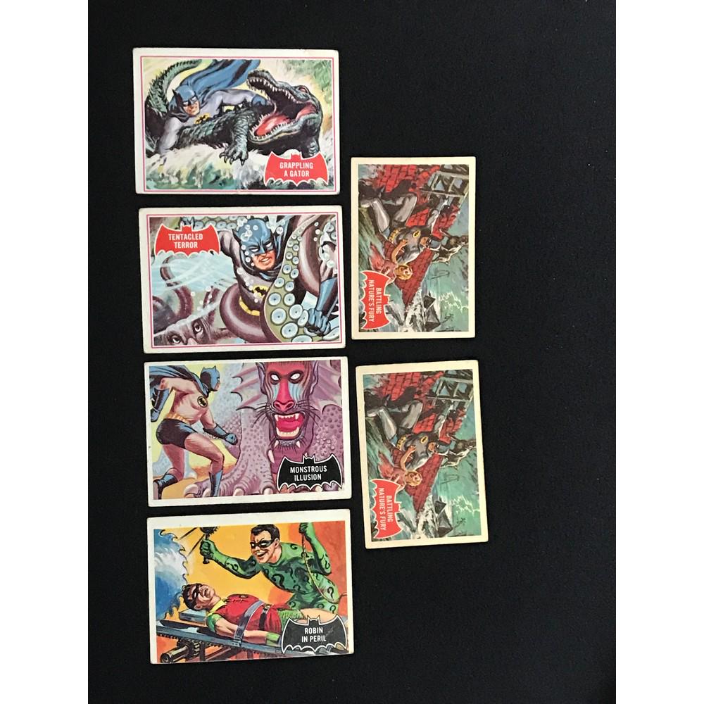 6 1966 Topps Batman Cards (1 of 2)