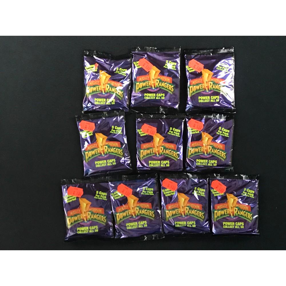 9 1994 Mighty Morphin Power Rangers Sealed Pogs: 9 1994 Mighty Morphin Power Rangers Sealed Pogs