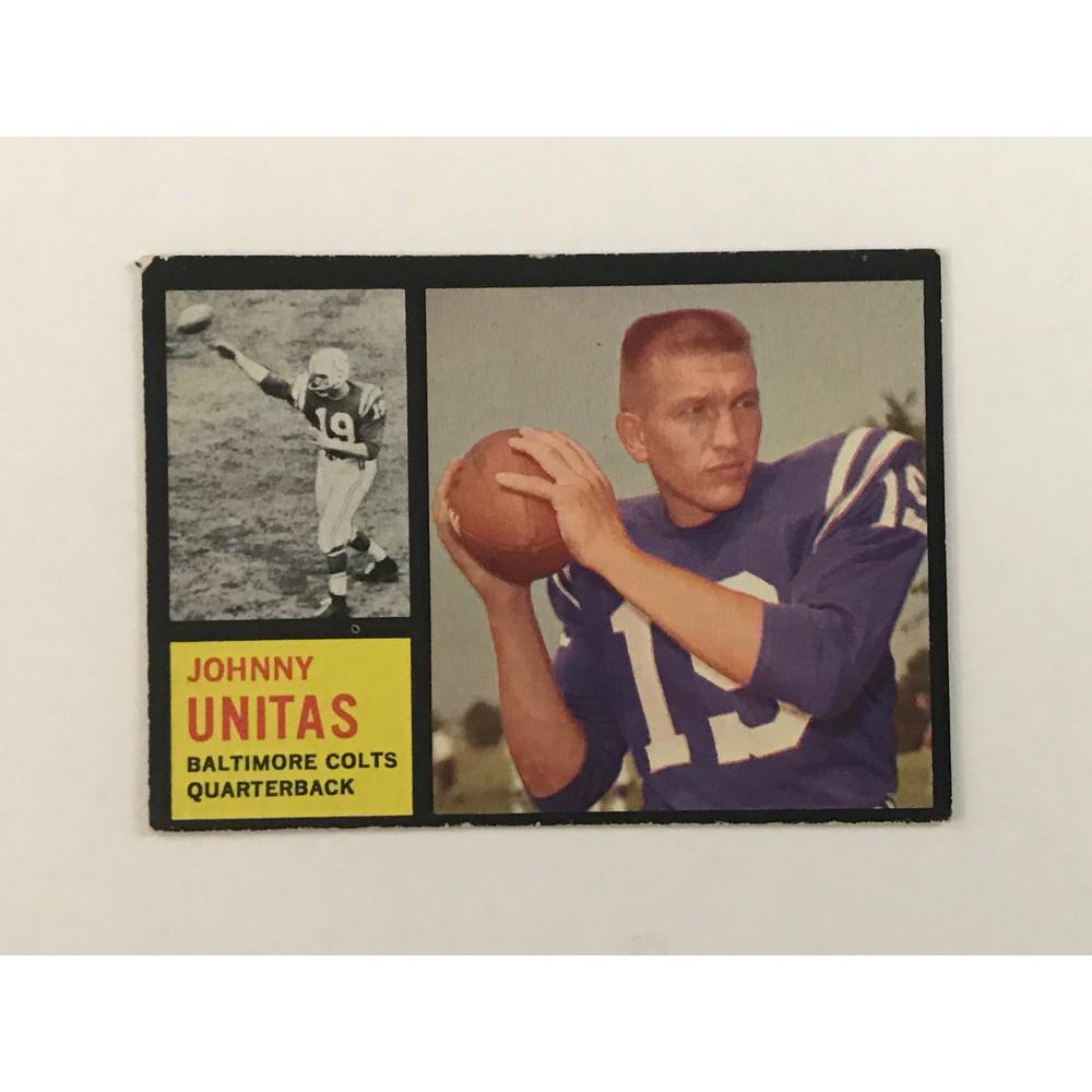 1962 Topps Johnny Unitas Card (1 of 2)