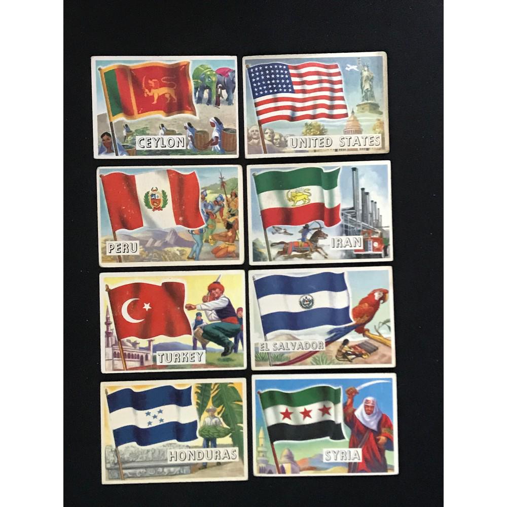 1956 Topps Flags Of The World Complete Set Of 80 (1 of 2)