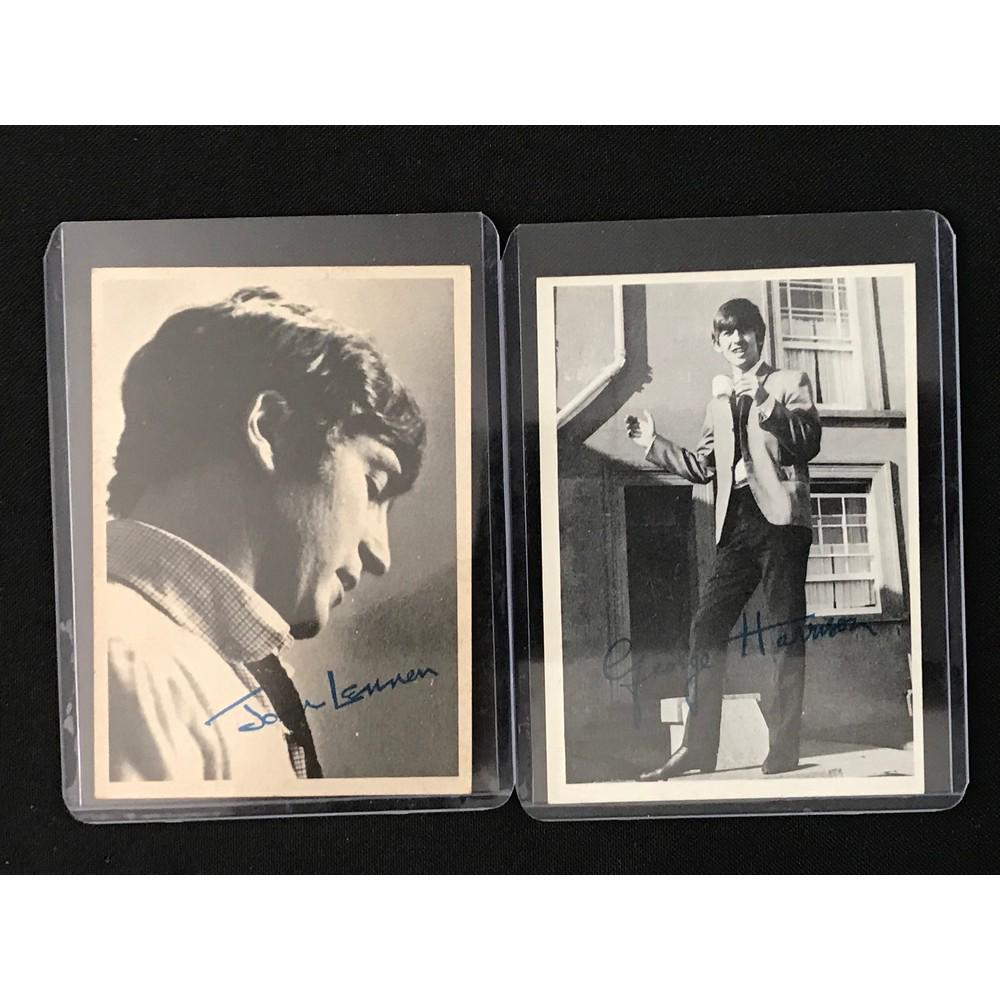 Pair Of Vintage Beatles Cards: Pair Of Vintage Beatles Cards