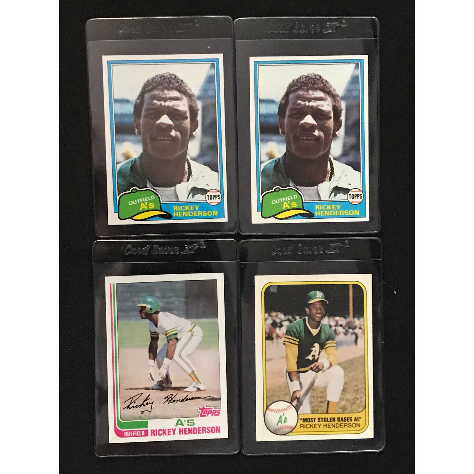 4 Vintage Rickey Henderson Cards (1 of 2)