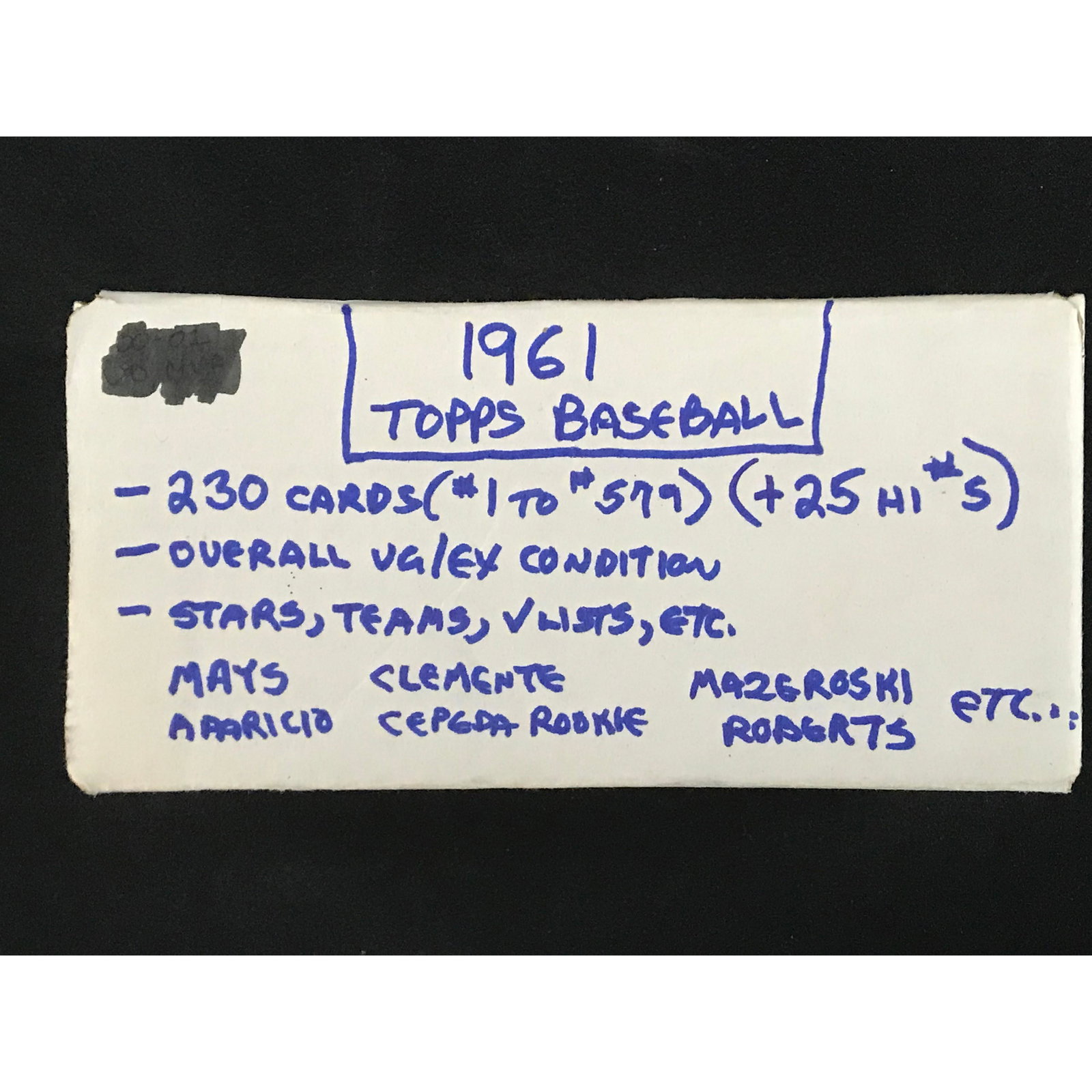 230 1961 Topps Baseball Cards (1 of 3)