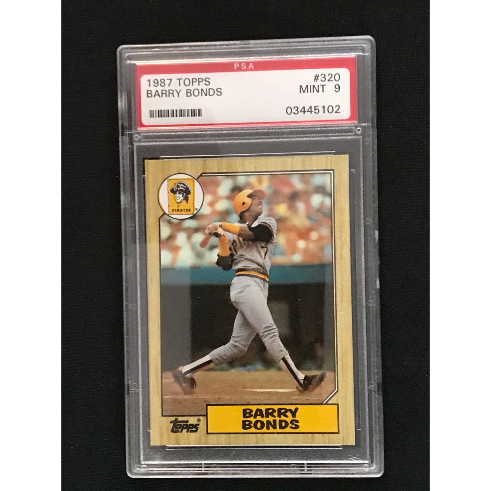 1987 Topps Barry Bonds Rookie Psa 9 (1 of 2)