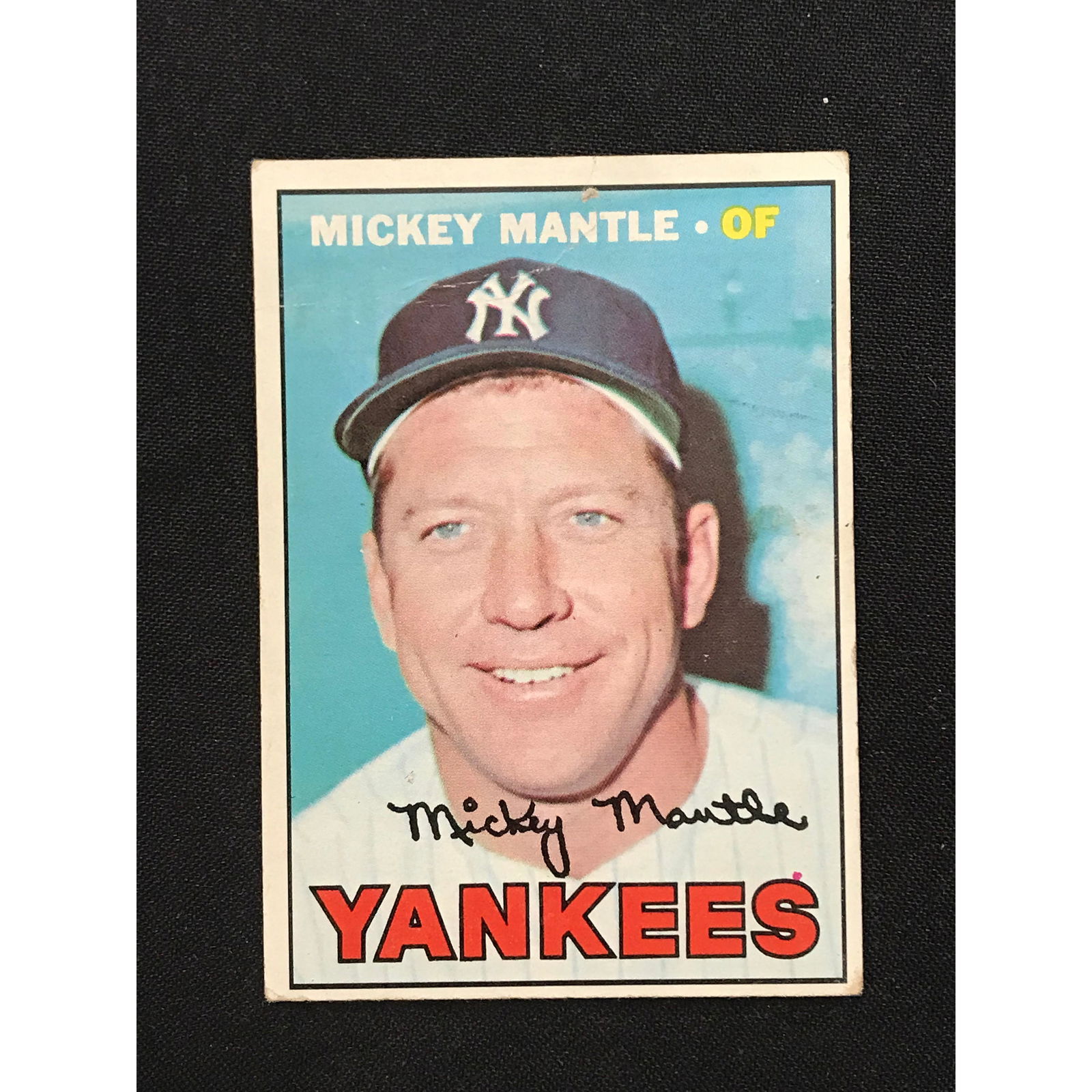 1967 Topps Mickey Mantle Card (1 of 2)