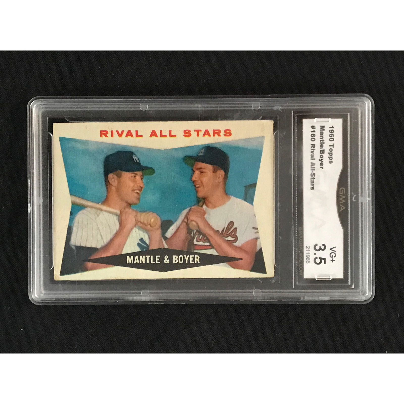 1960 Topps Mantle/boyer Gma 3.5 (1 of 2)