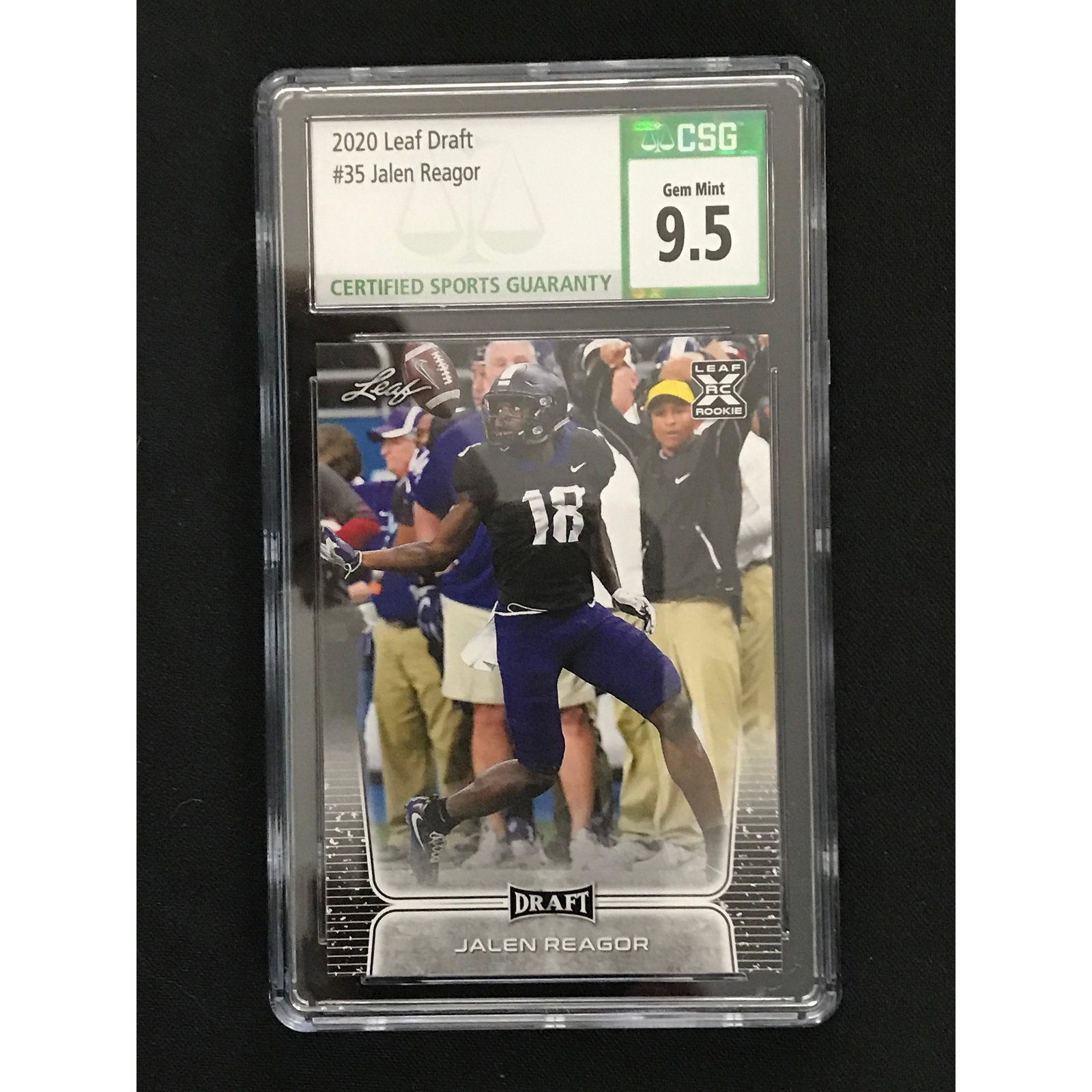 2020 Leaf Draft Jalen Reagor Rookie Csg 9.5 (1 of 2)