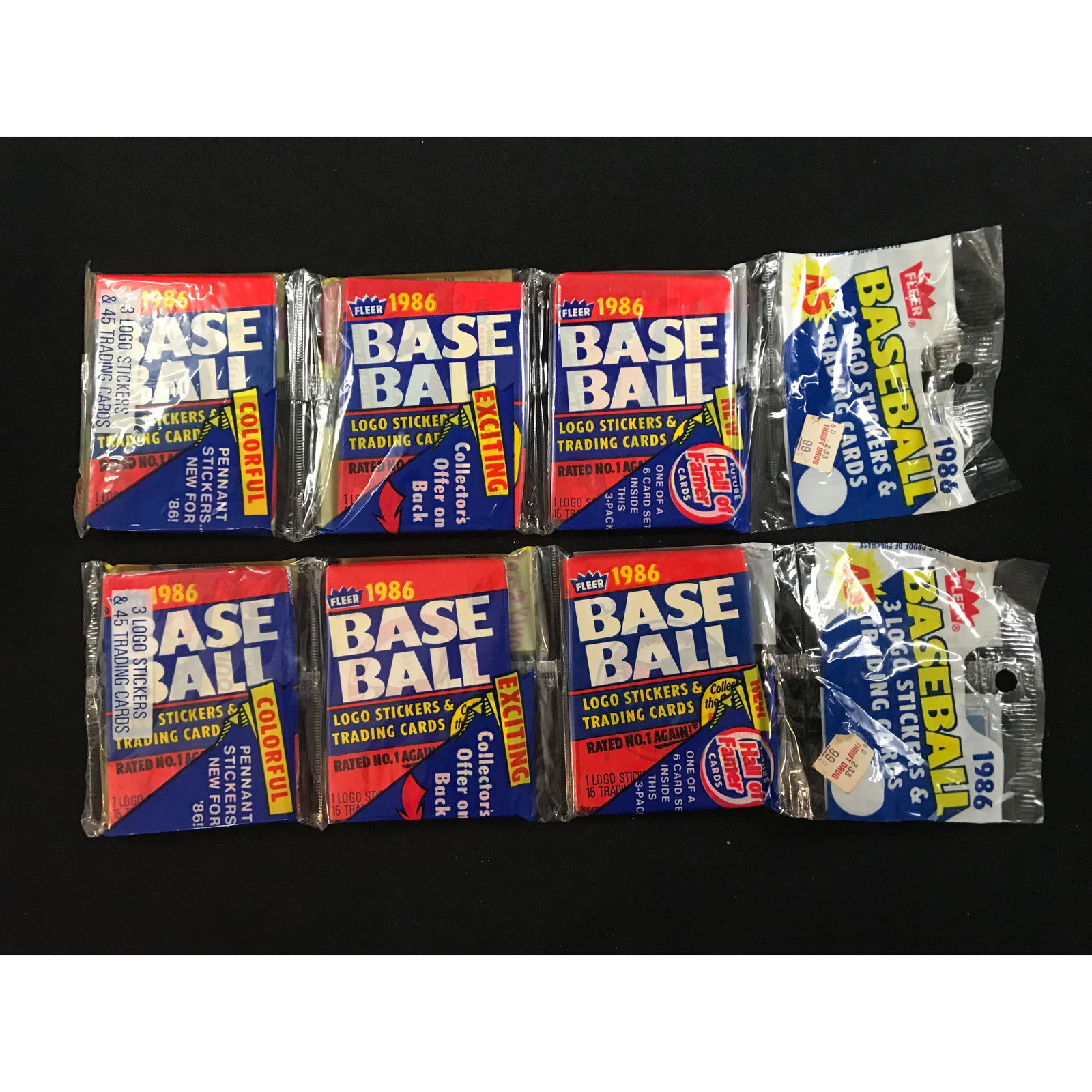 2 1986 Fleer Baseball Sealed Rack Packs (1 of 2)