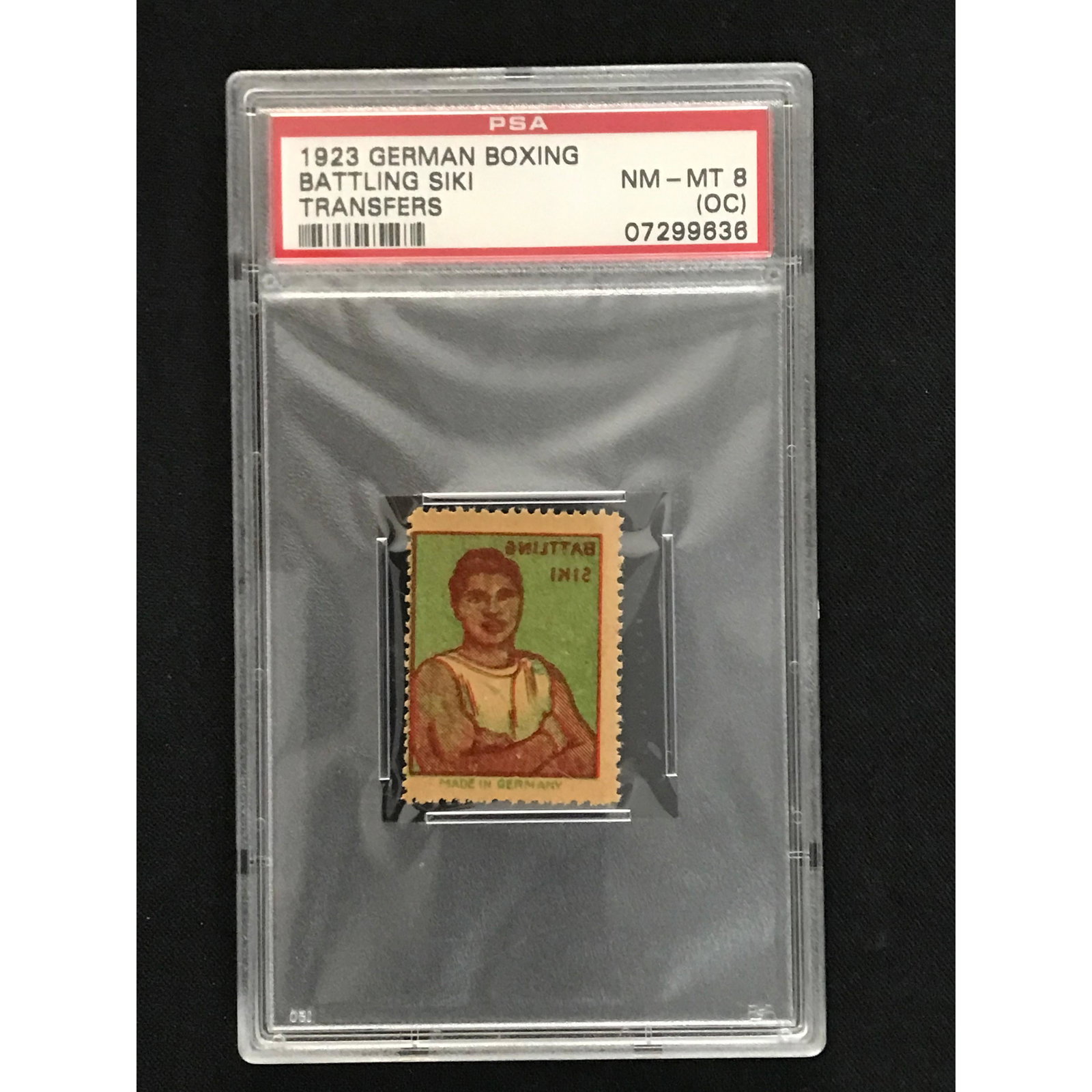 1923 German Boxing Battling Siki Psa 8 Oc: 1923 German Boxing Battling Siki Psa 8 Oc