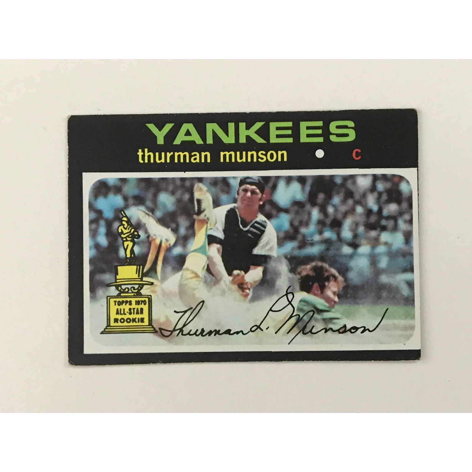 1971 Topps Thurman Munson No Creases (1 of 2)