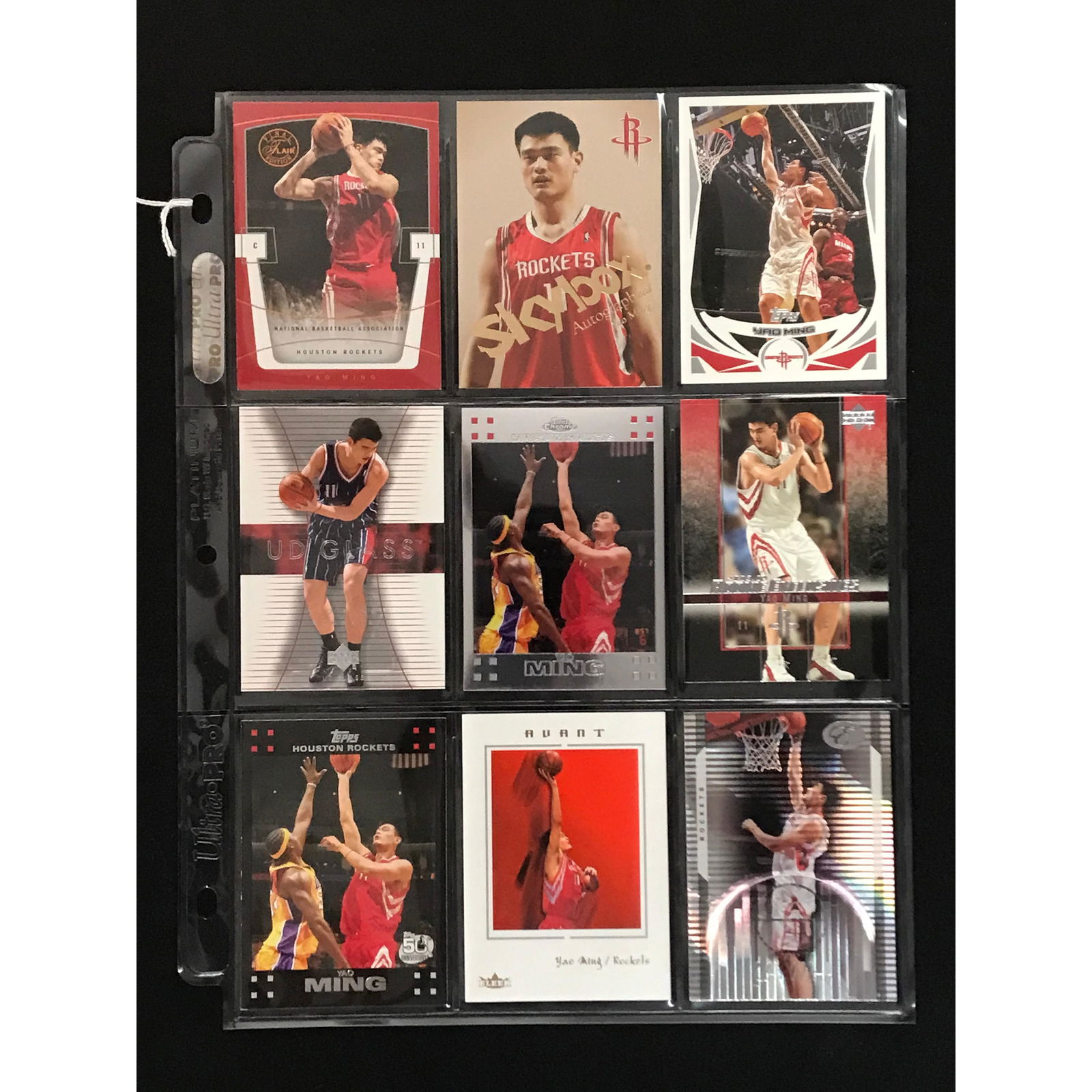 9 Vintage Yao Ming Cards (1 of 2)