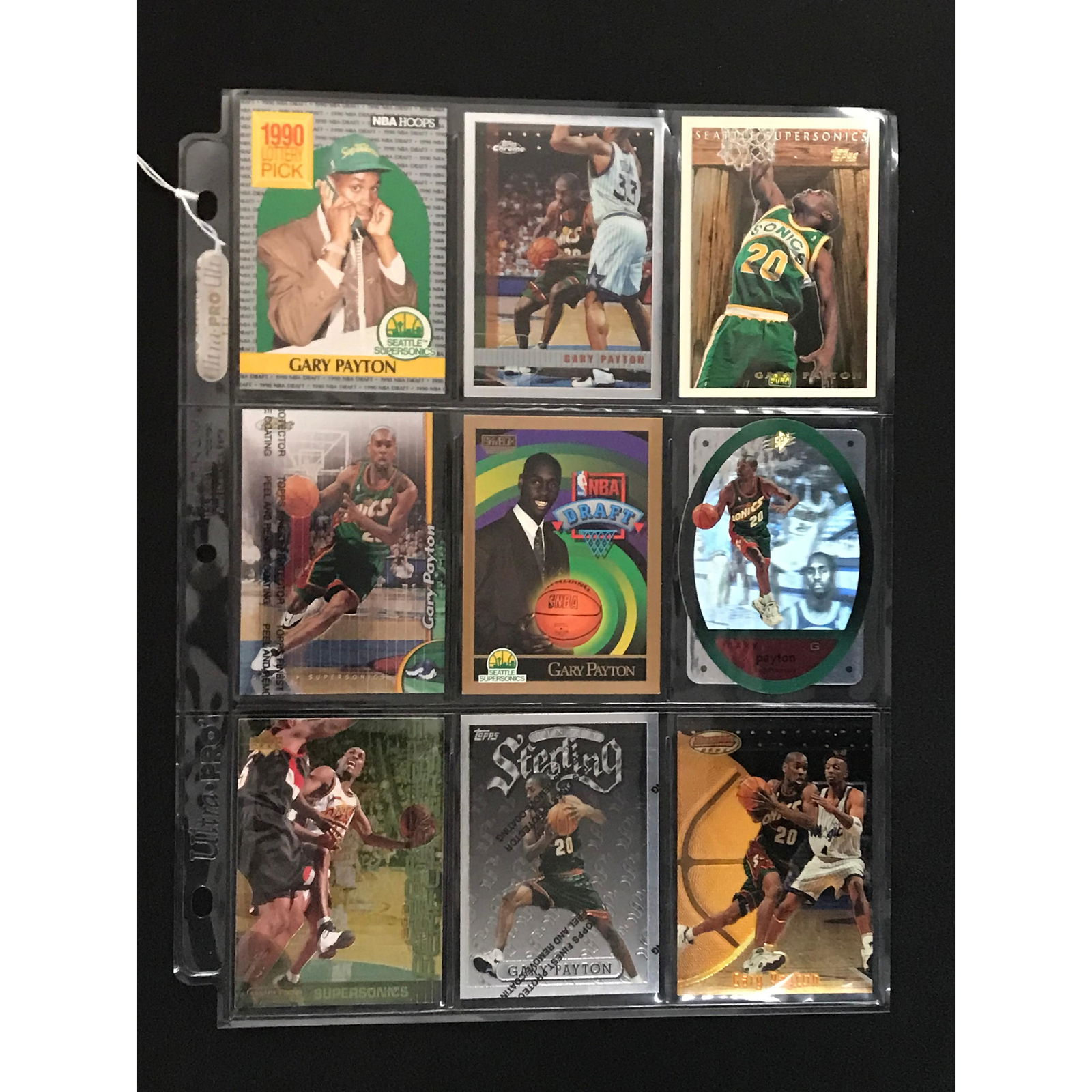 9 Vintage Gary Payton Cards (1 of 2)